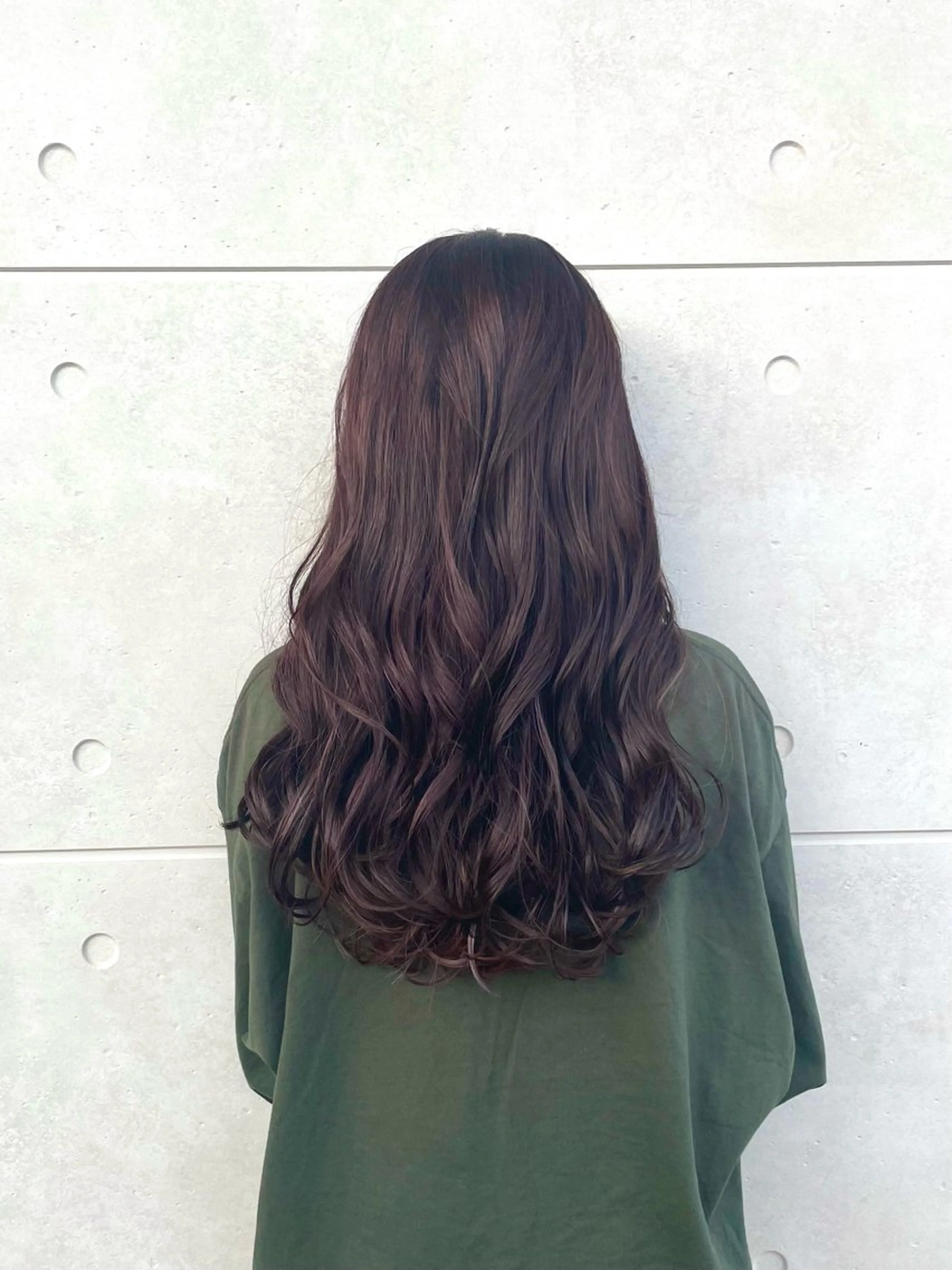 ロング カラー ブラウンカラー カシス GRANDEUR焼津 /森田まゆ🎀のヘアスタイル