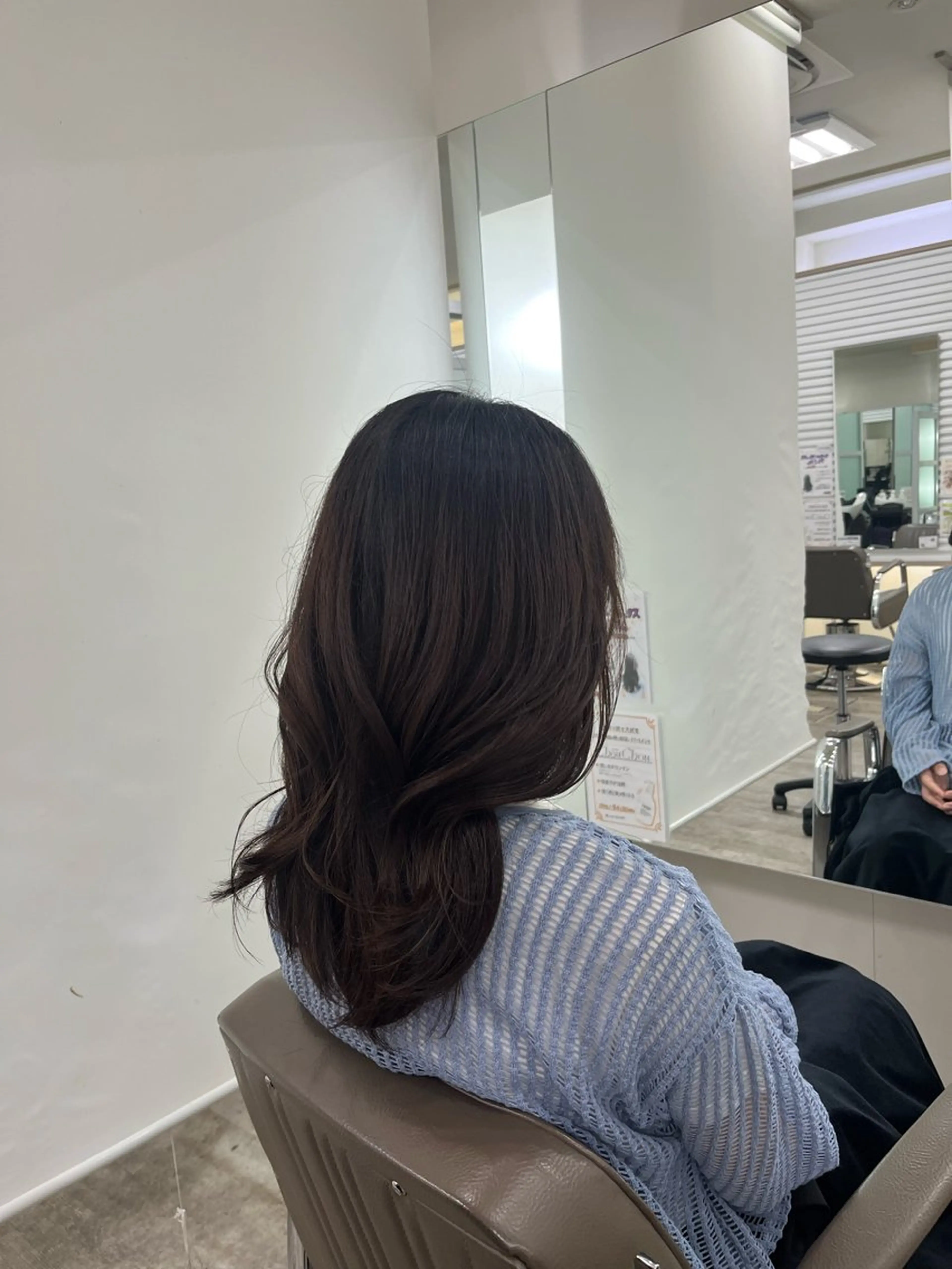 セミロング 新宿/小顔レイヤー/ 顔まわり/西慶太朗のヘアスタイル