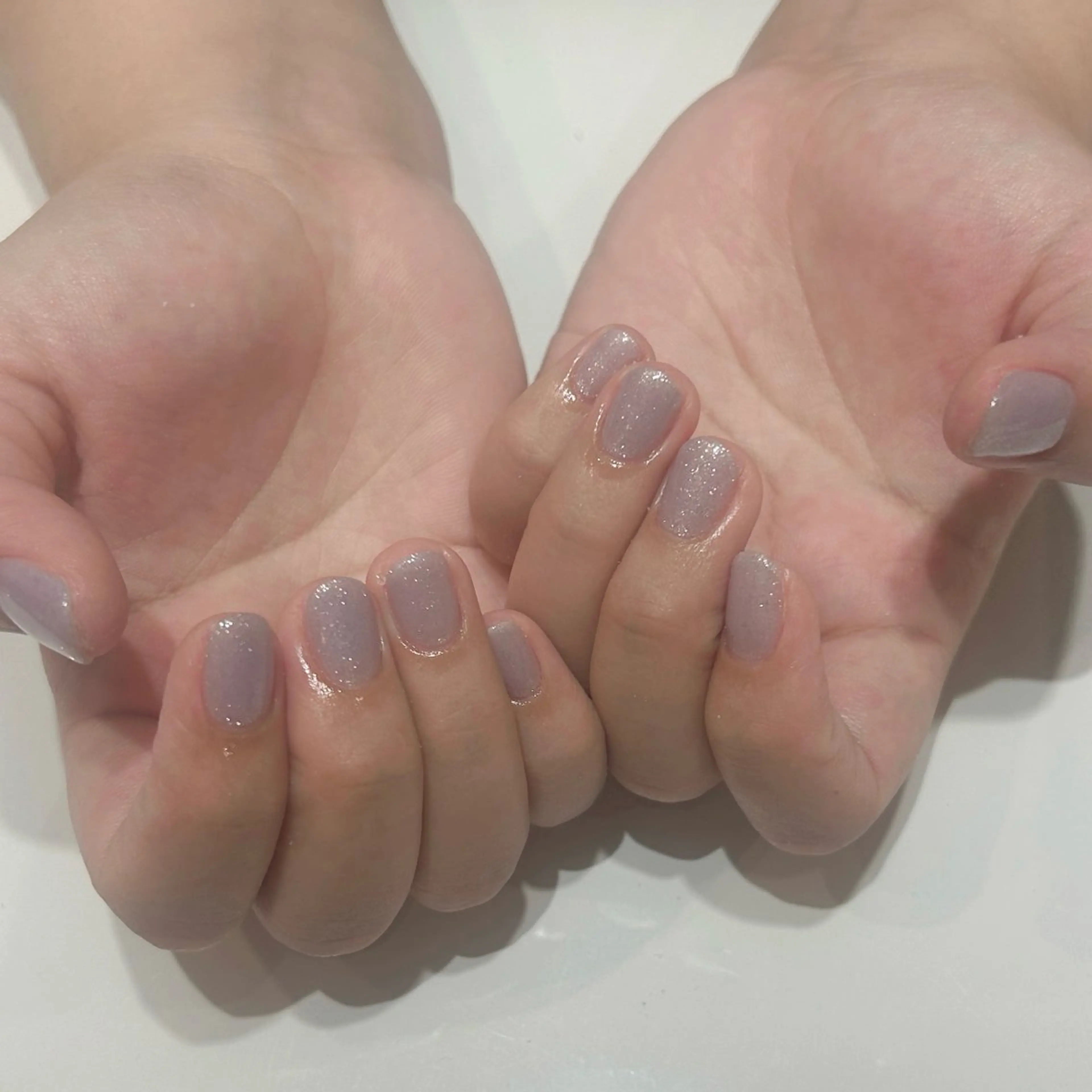 ネイル ラメ(グリッター) ワンカラーネイル ハンドネイル sayuri ໒꒱のネイルデザイン