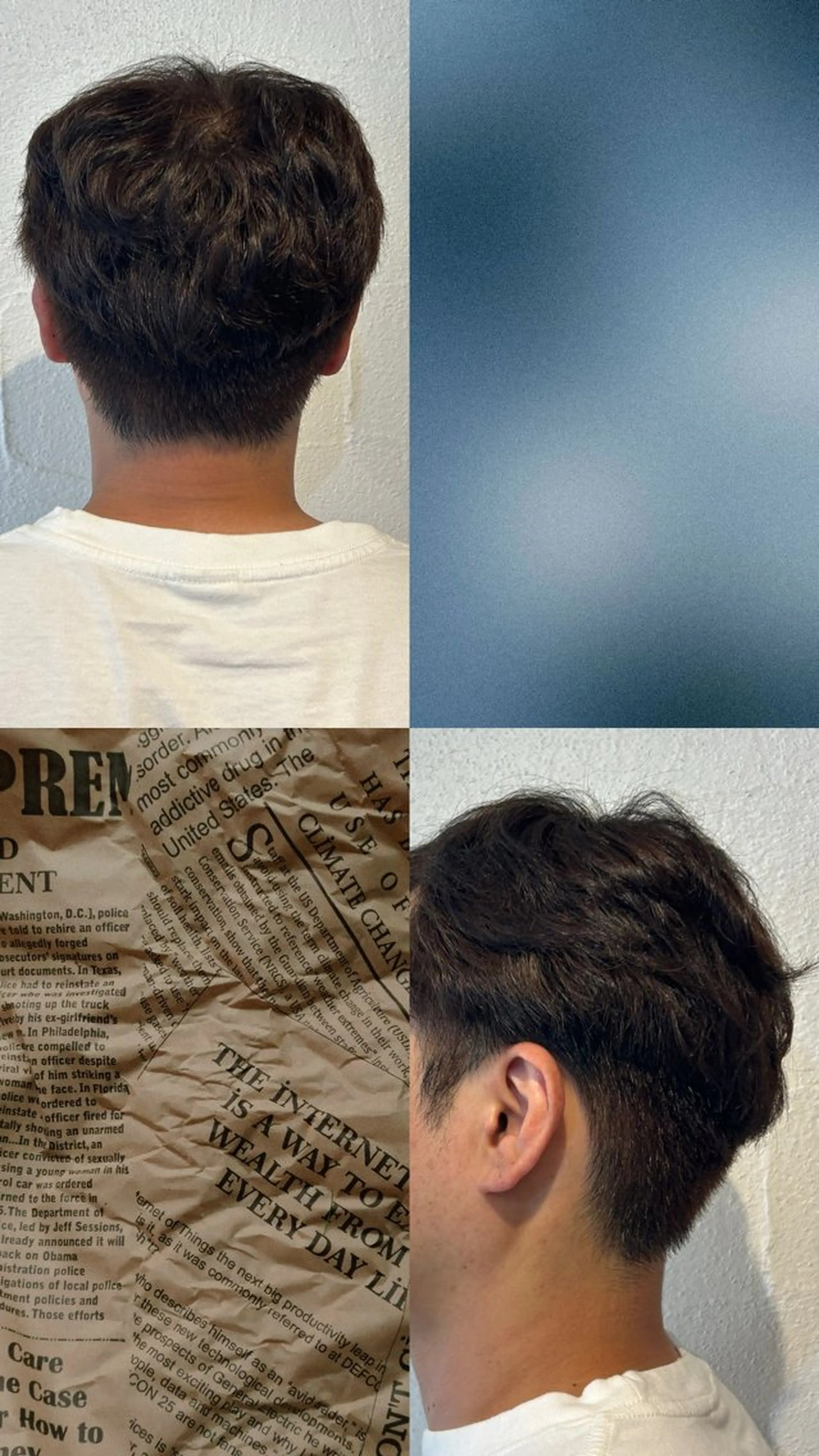 ショート カラー メンズ 半澤 亜実🪐/縮毛矯正のヘアスタイル