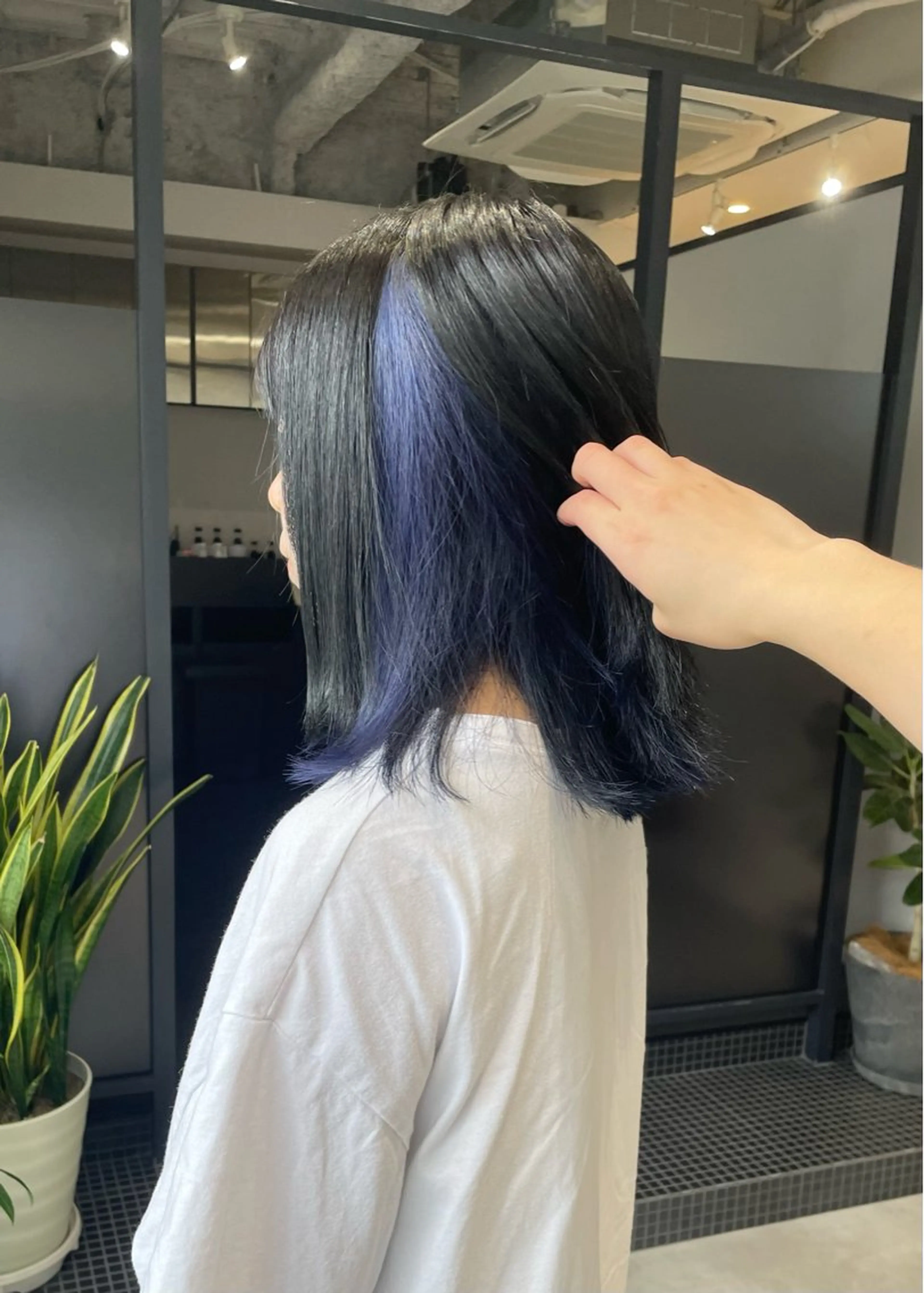 ミディアム カラー ブルーカラー 💝透明感/ブリーチ /れい💝のヘアスタイル