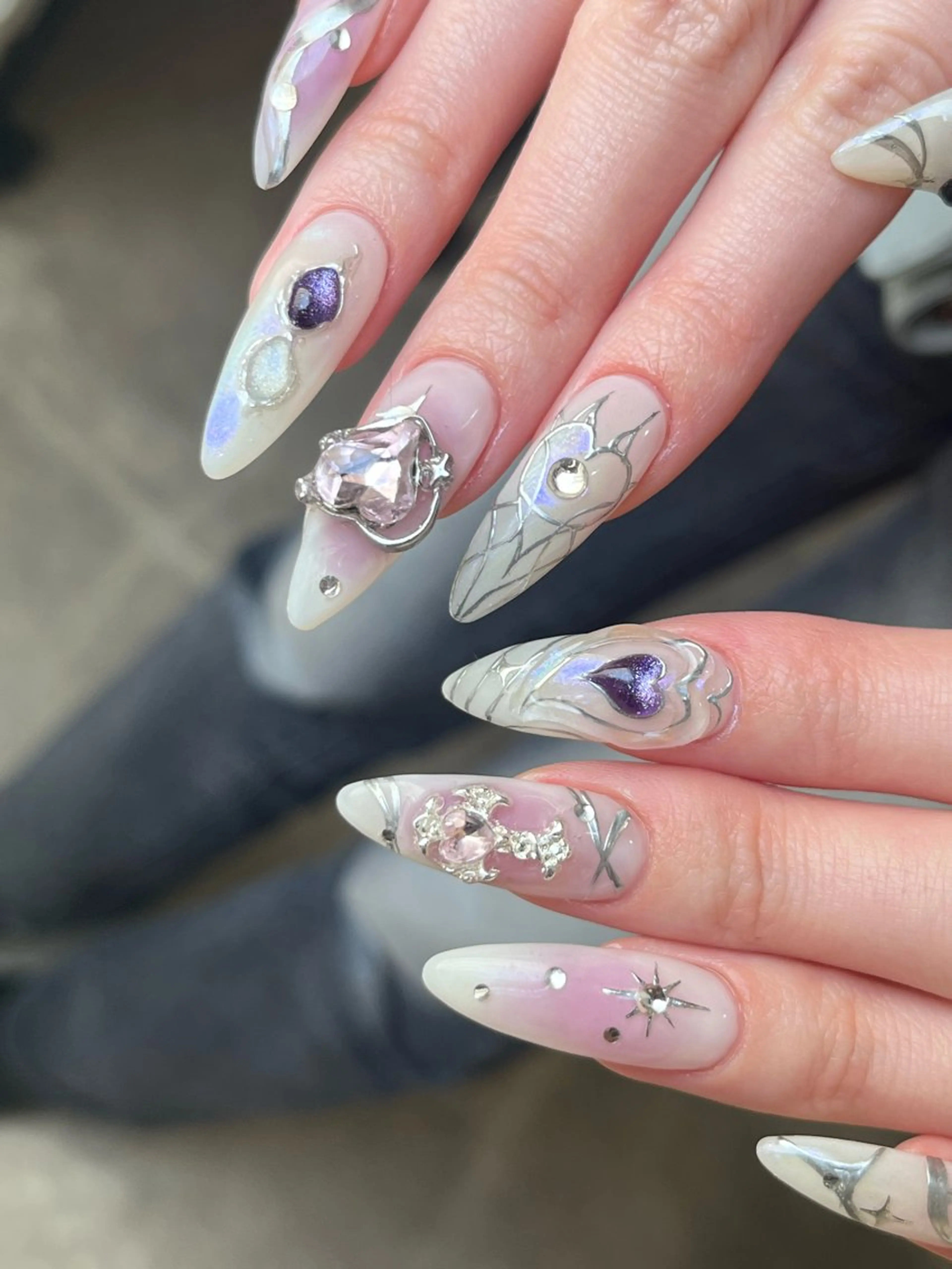 ネイル ロングネイル 持ち込み ハンドネイル repos 金山ネイルサロンのネイルデザイン