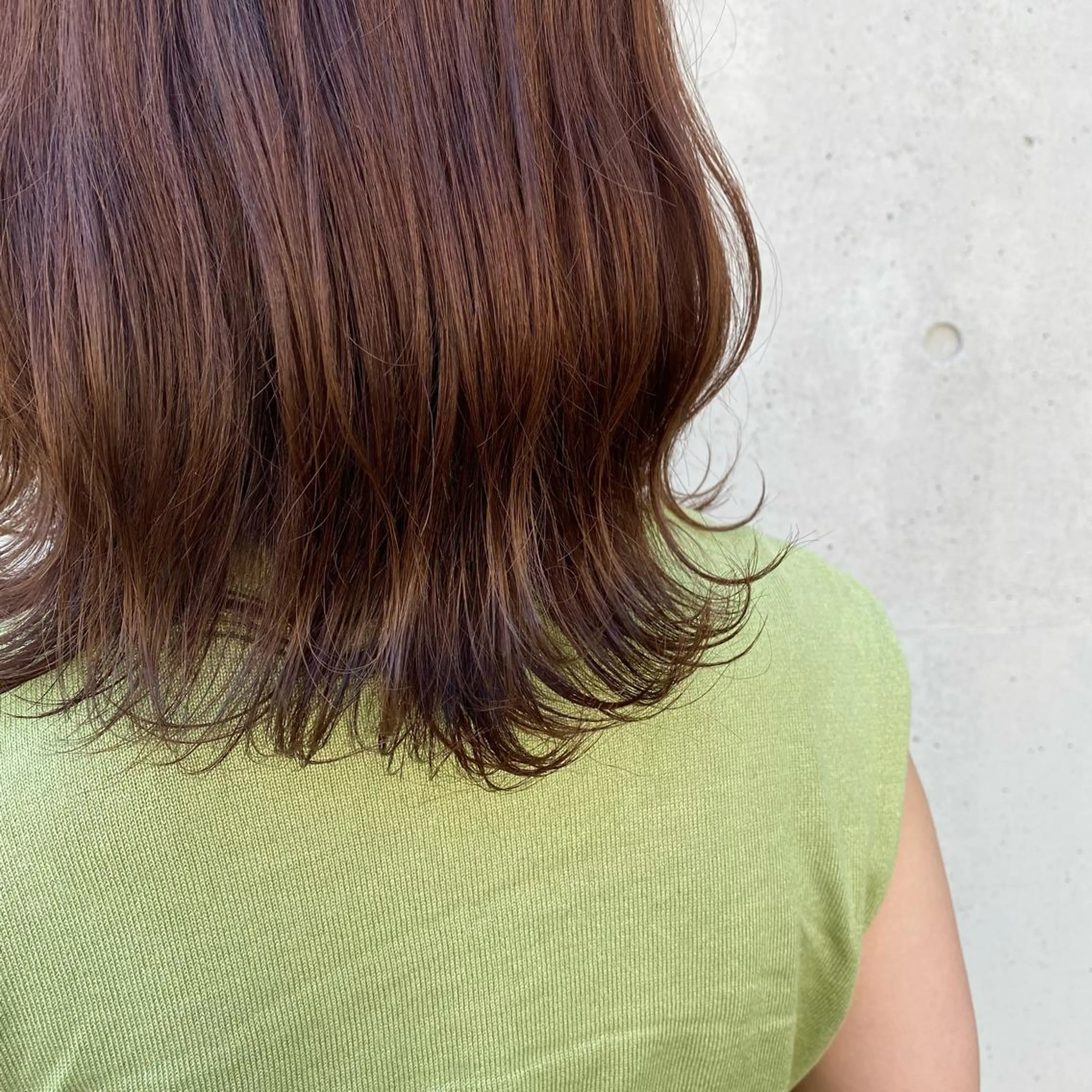 ミディアム ヘアカラー トリートメント ヘッドスパ putri店長 和田鈴采のヘアスタイル