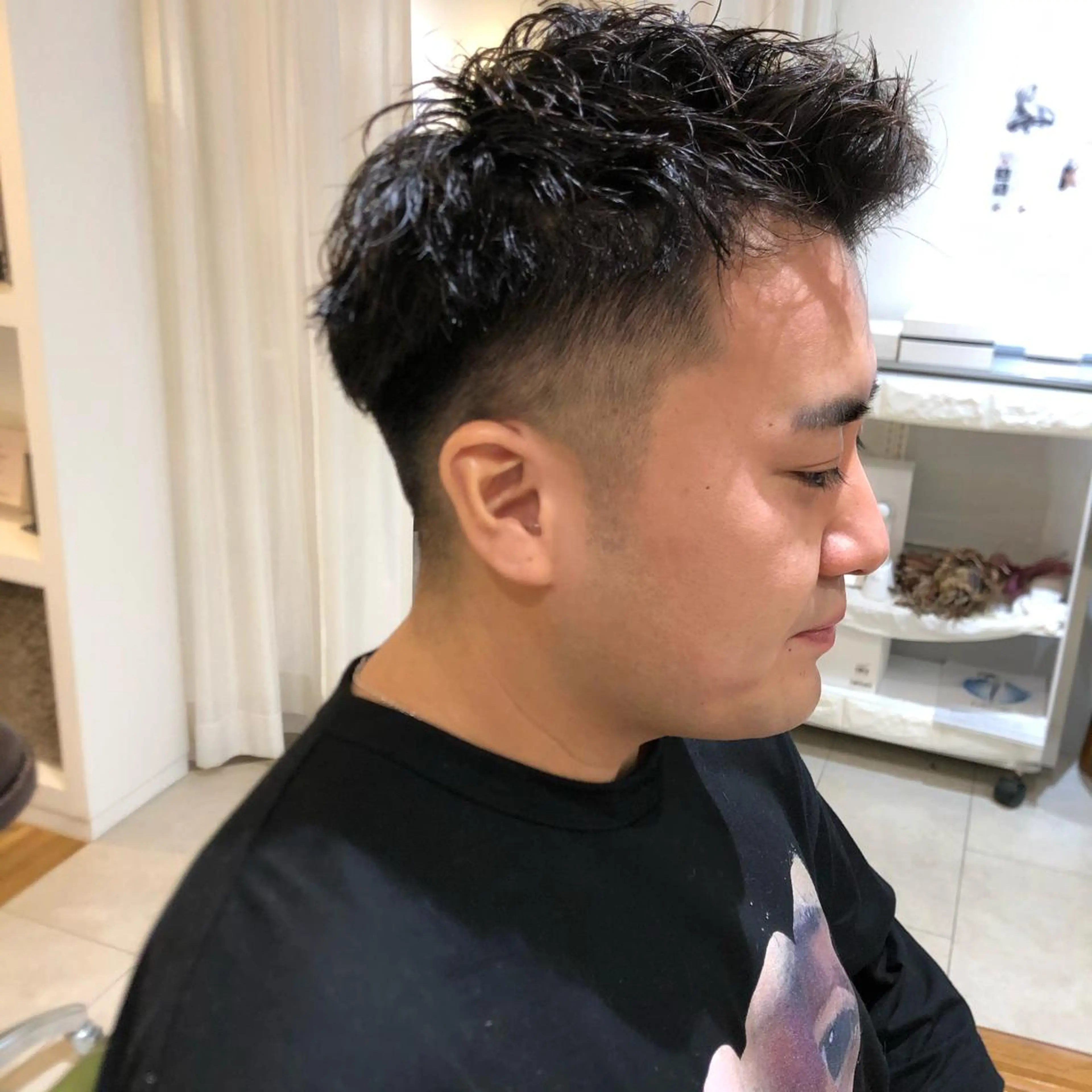 ショート メンズ フェードカット 過去一の柔髪ヘア 🌿IVYjoureのヘアスタイル