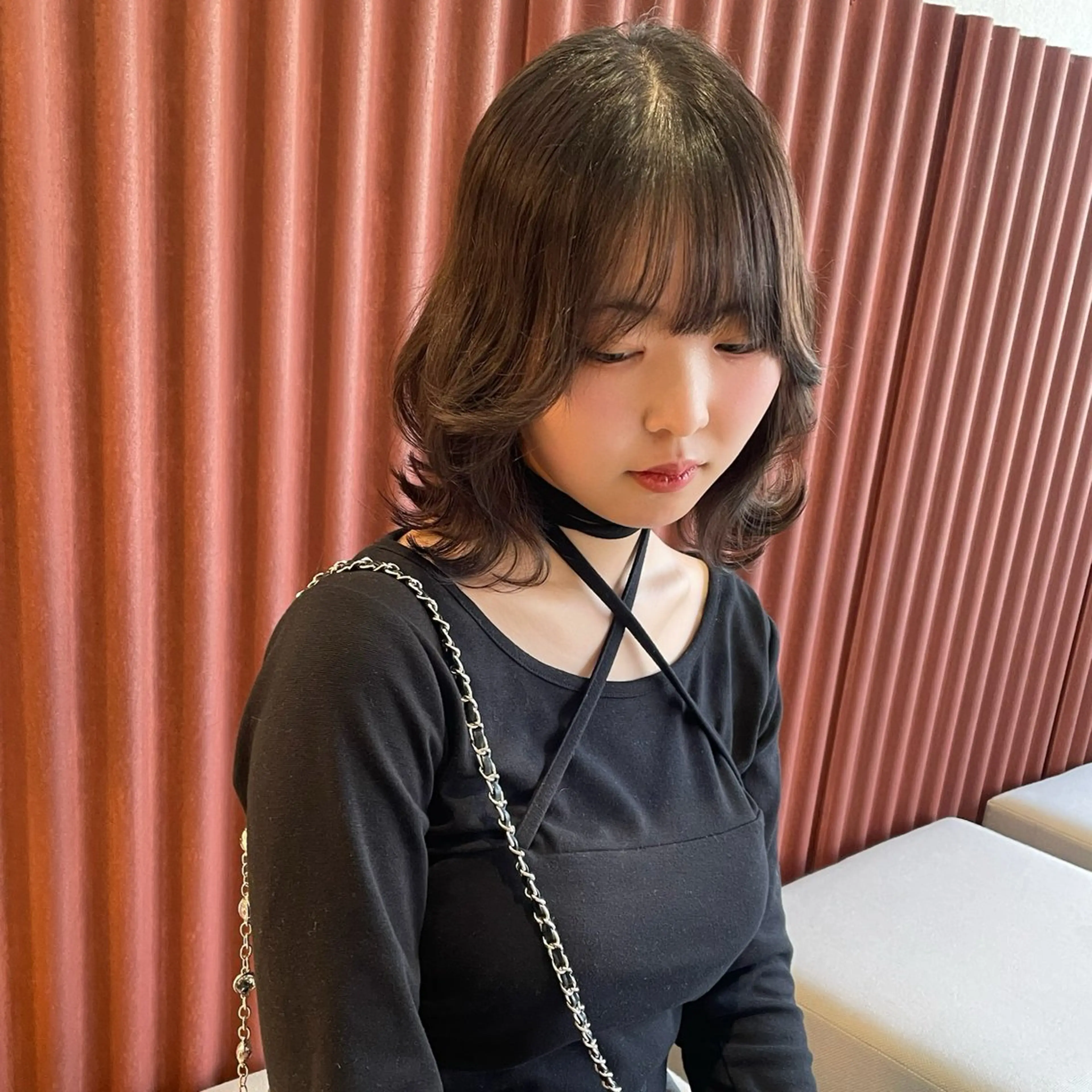 ミディアム カラー ミディアムレイヤー レイヤーカット カット ヘアカラー トリートメント 北九州美容室 🕊️わかな✂︎のヘアスタイル