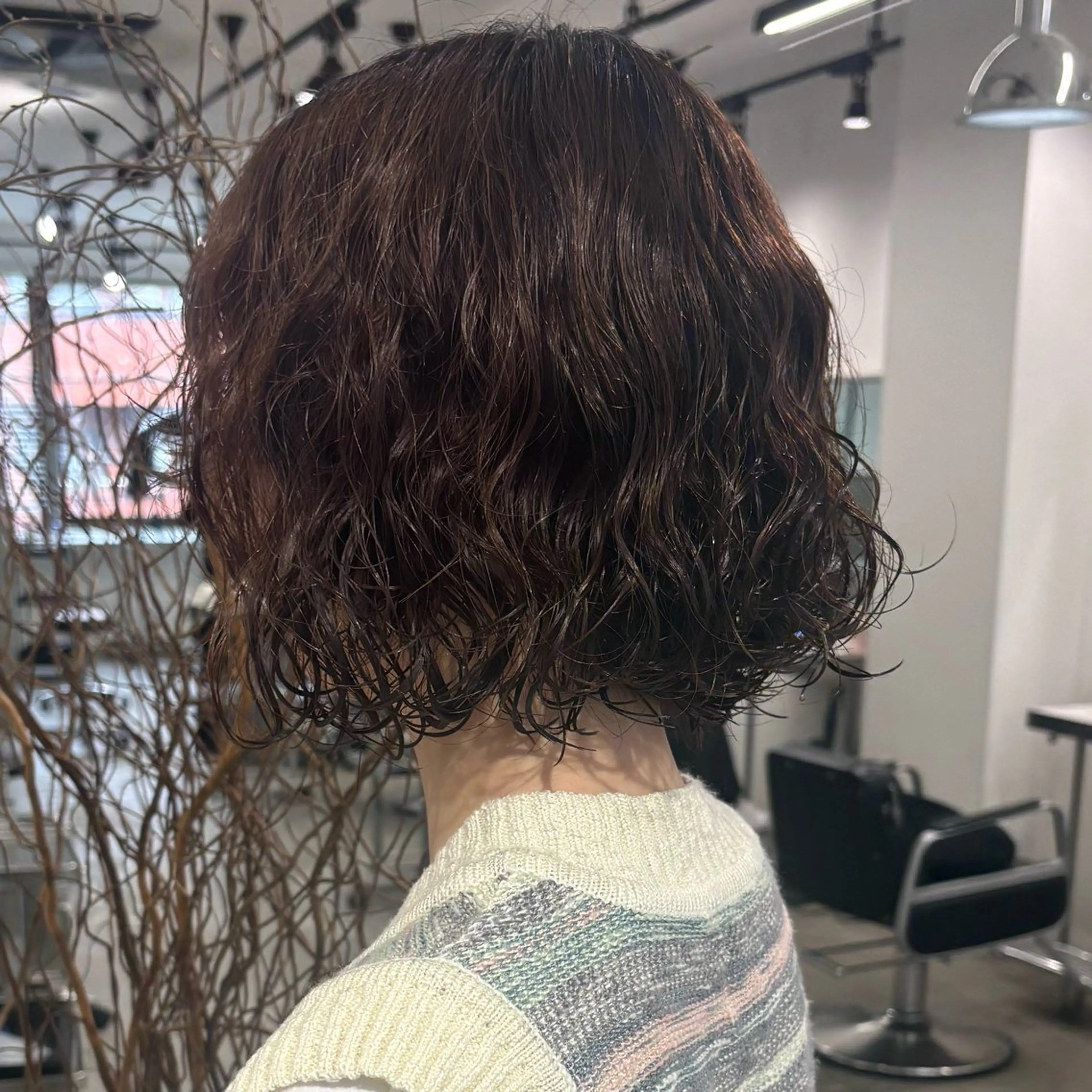 ショート パーマ 髪質改善ストレート /暖色カラー🎀🪞のヘアスタイル