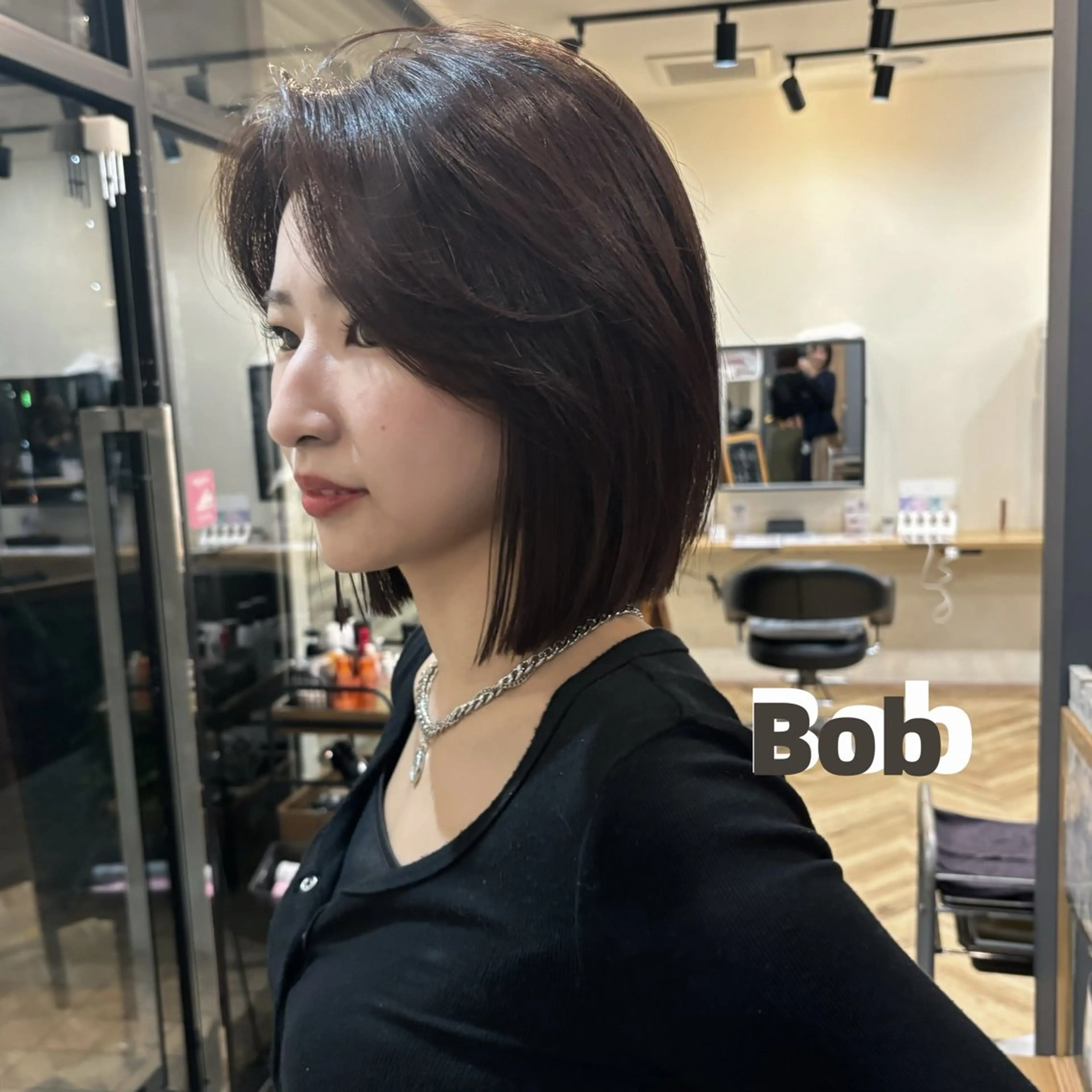 ショート 鎌取/透明感カラー /ボブ/顔まわりのヘアスタイル