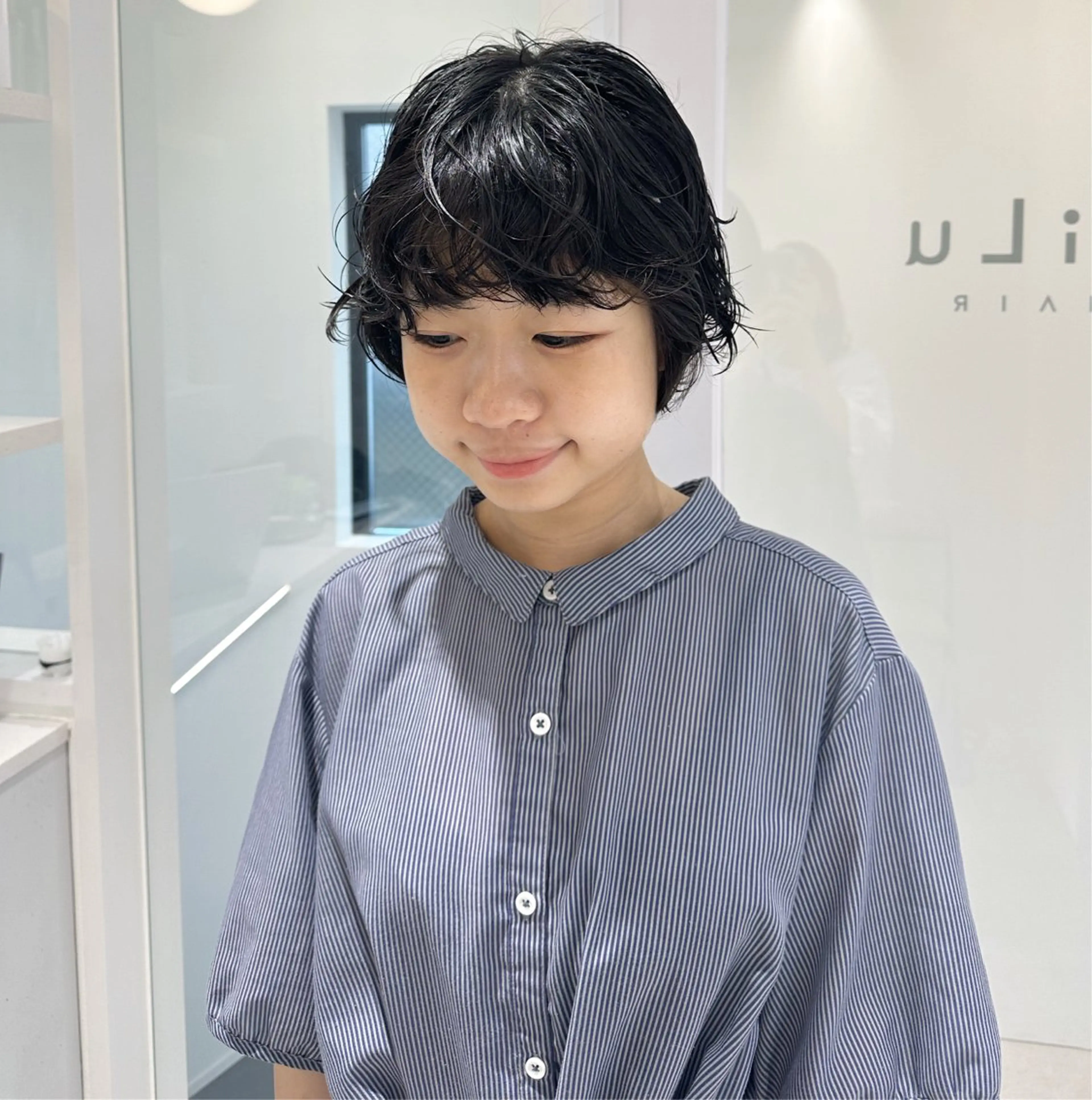 ショート カラー パーマ お洒落パーマ/ 艶カラー/michiのヘアスタイル