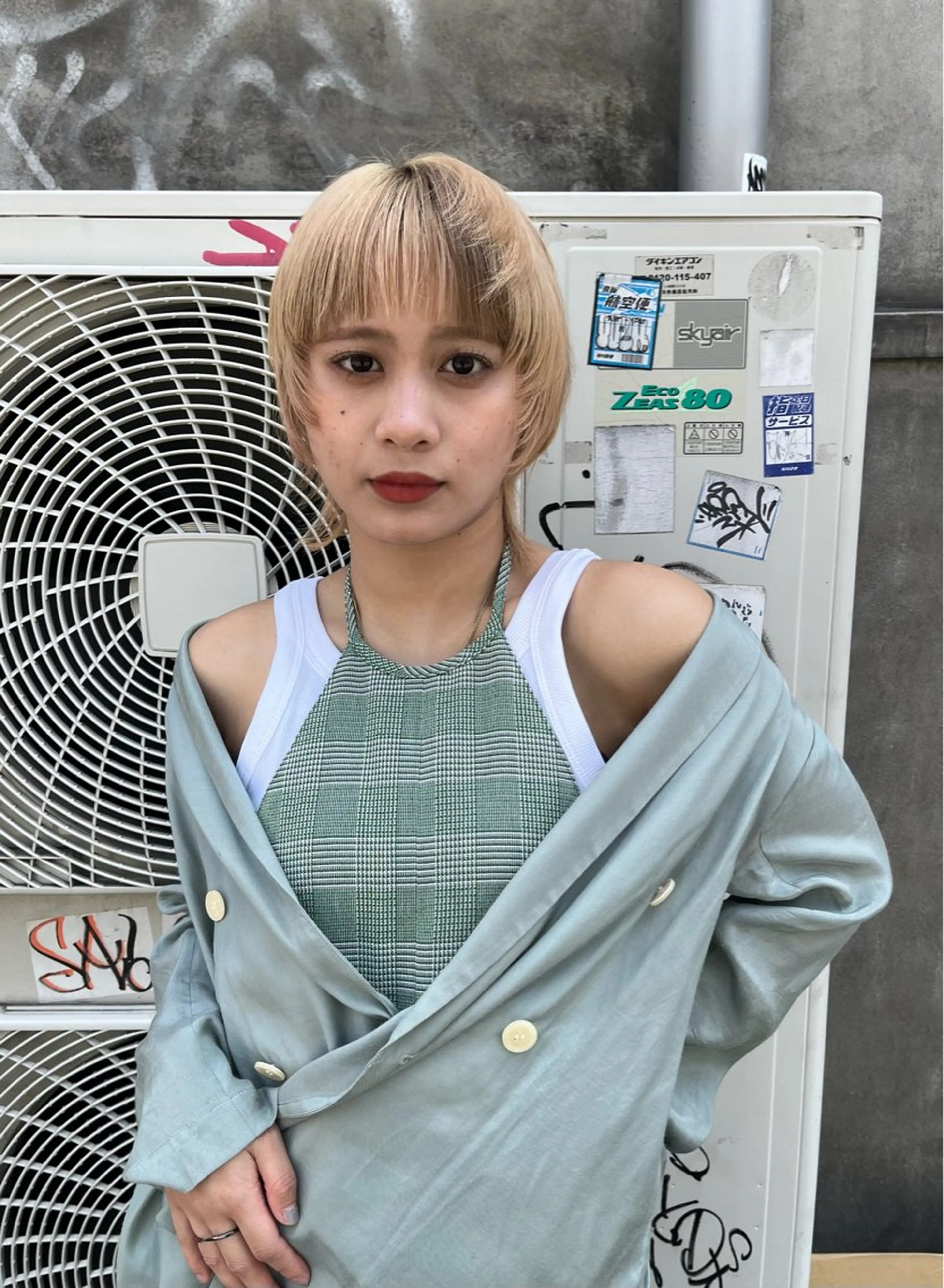 ショート カット ヘアカラー トリートメント iru所属・レイヤーカット/ ハイトーン/mikiのヘアスタイル