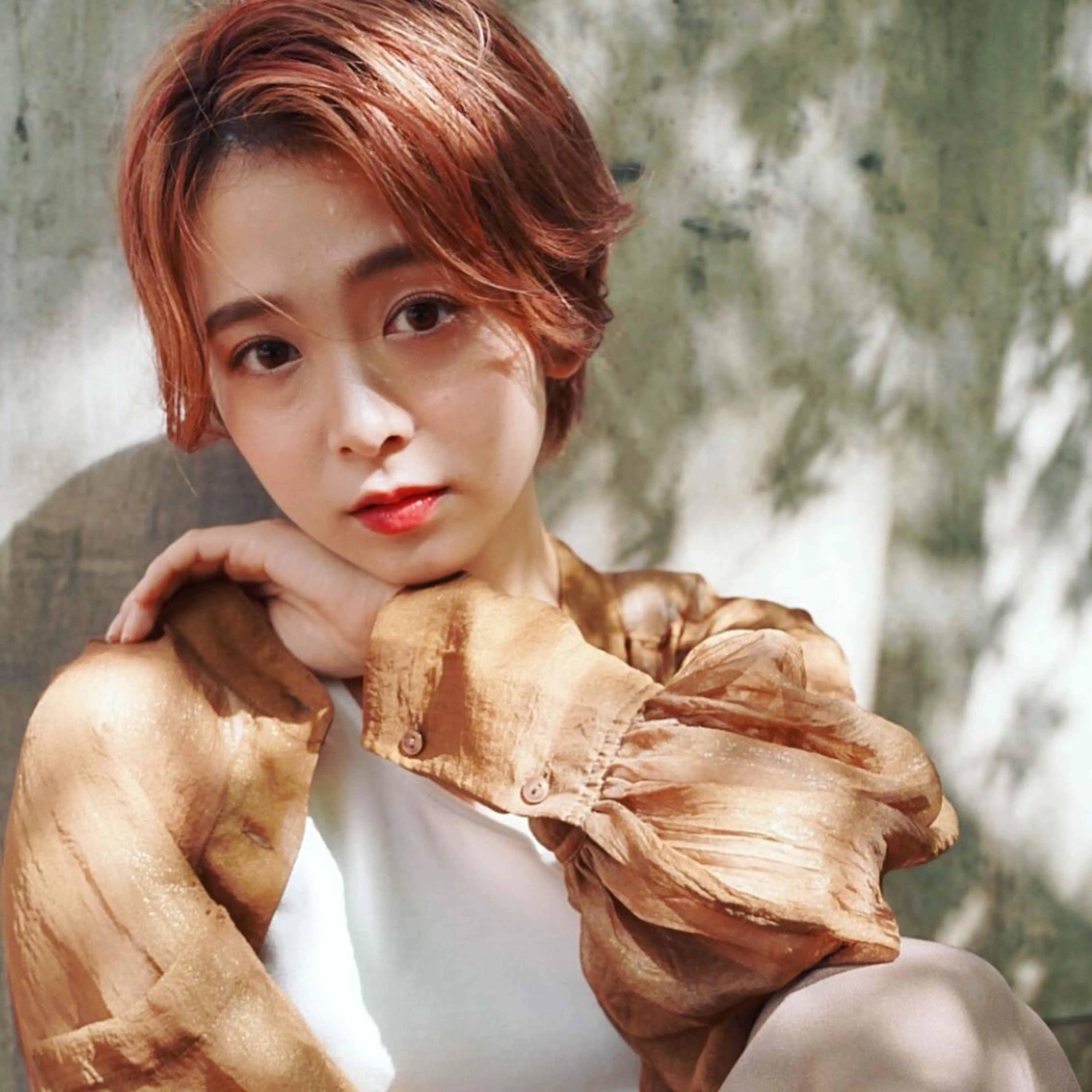 ショート カラー ブラウンカラー ピンクカラー ピンクブラウン ショートヘア icon.hakata所属・kazuki iconのヘアスタイル