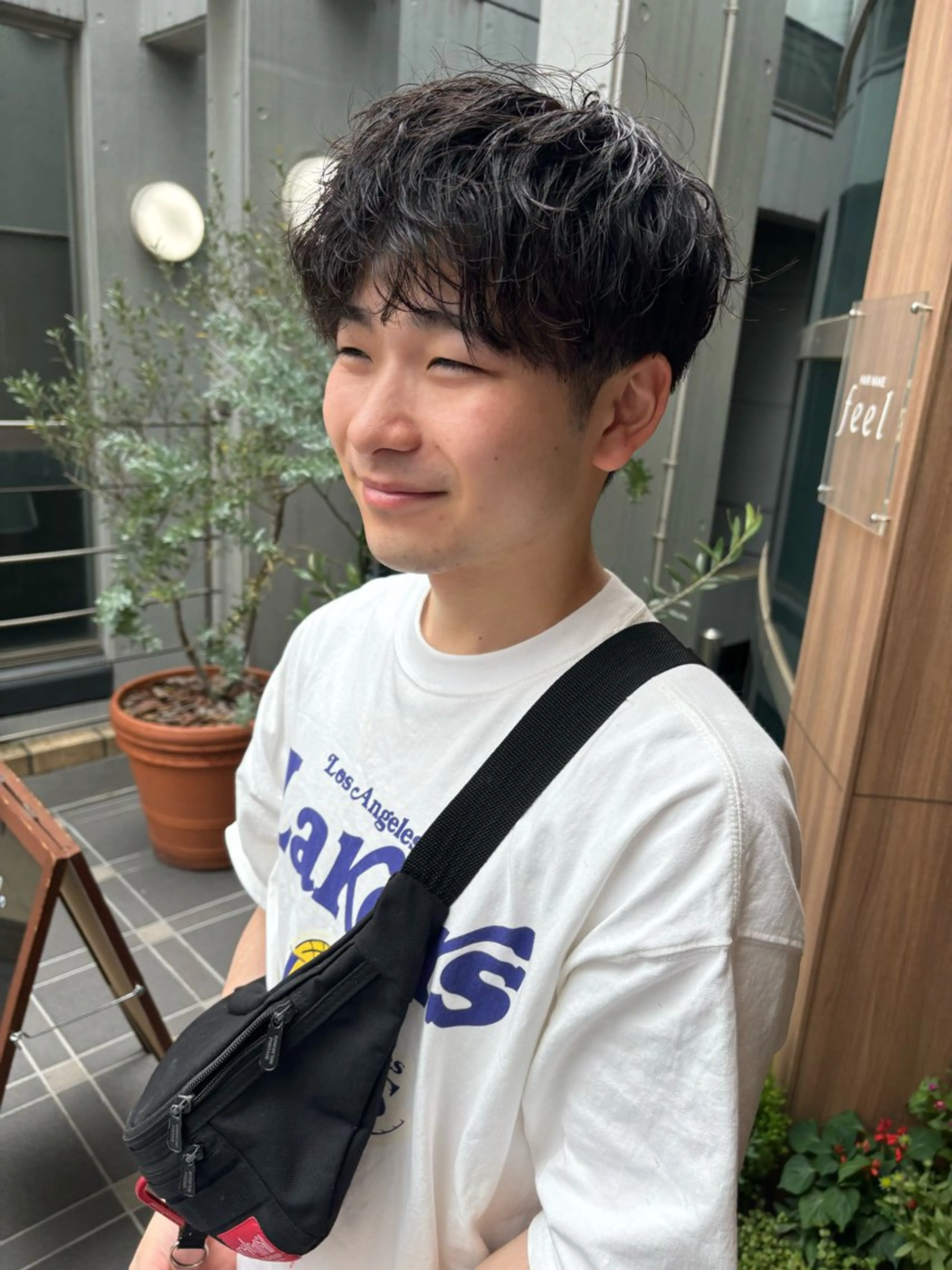 パーマ メンズ 池田理紗/メンズ カット/切りっぱなしのヘアスタイル