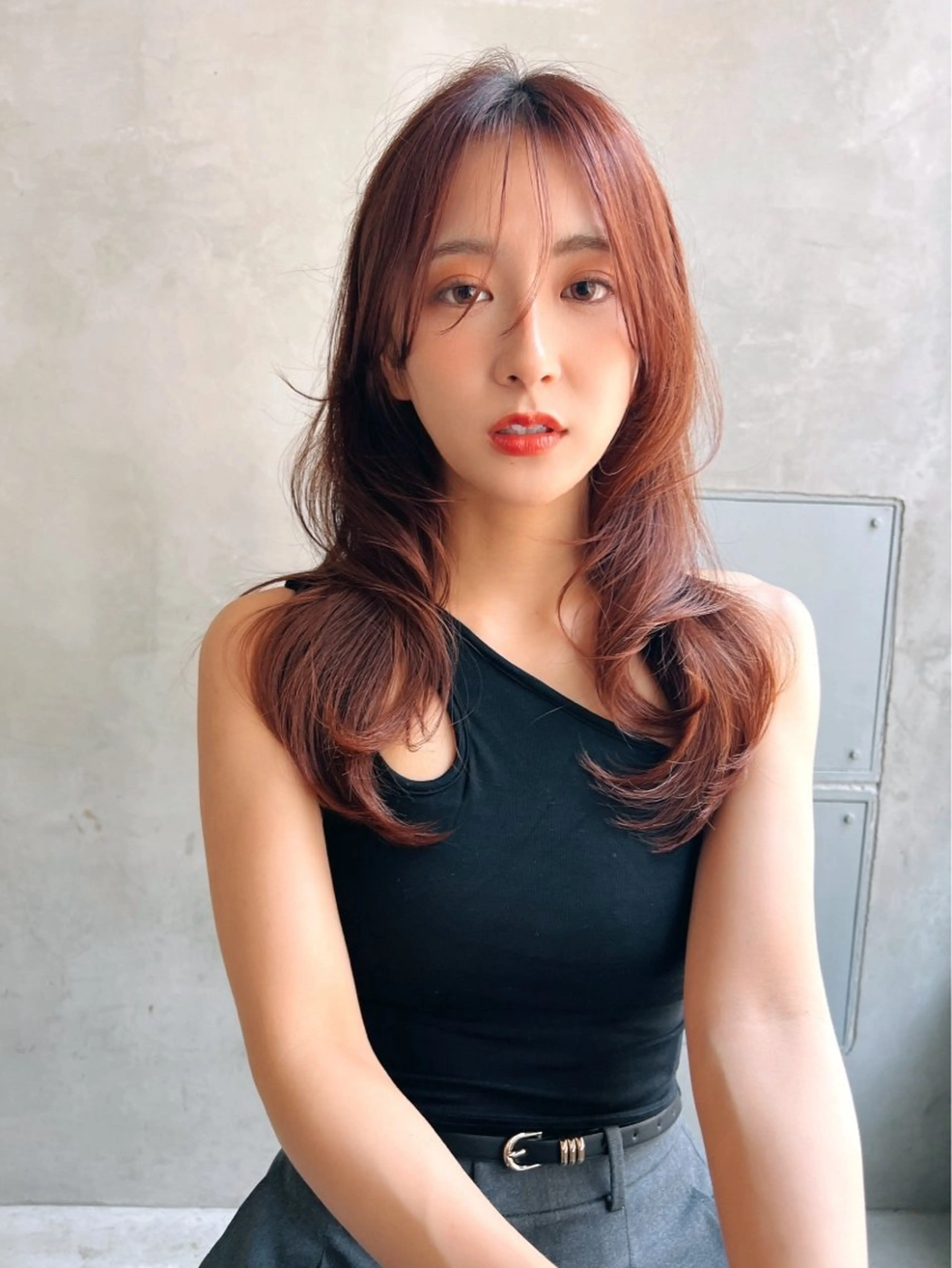 ロング カラー ヘアカラー トリートメント ヘッドスパ サラサラ美髪へ✨ RIKUTOのヘアスタイル