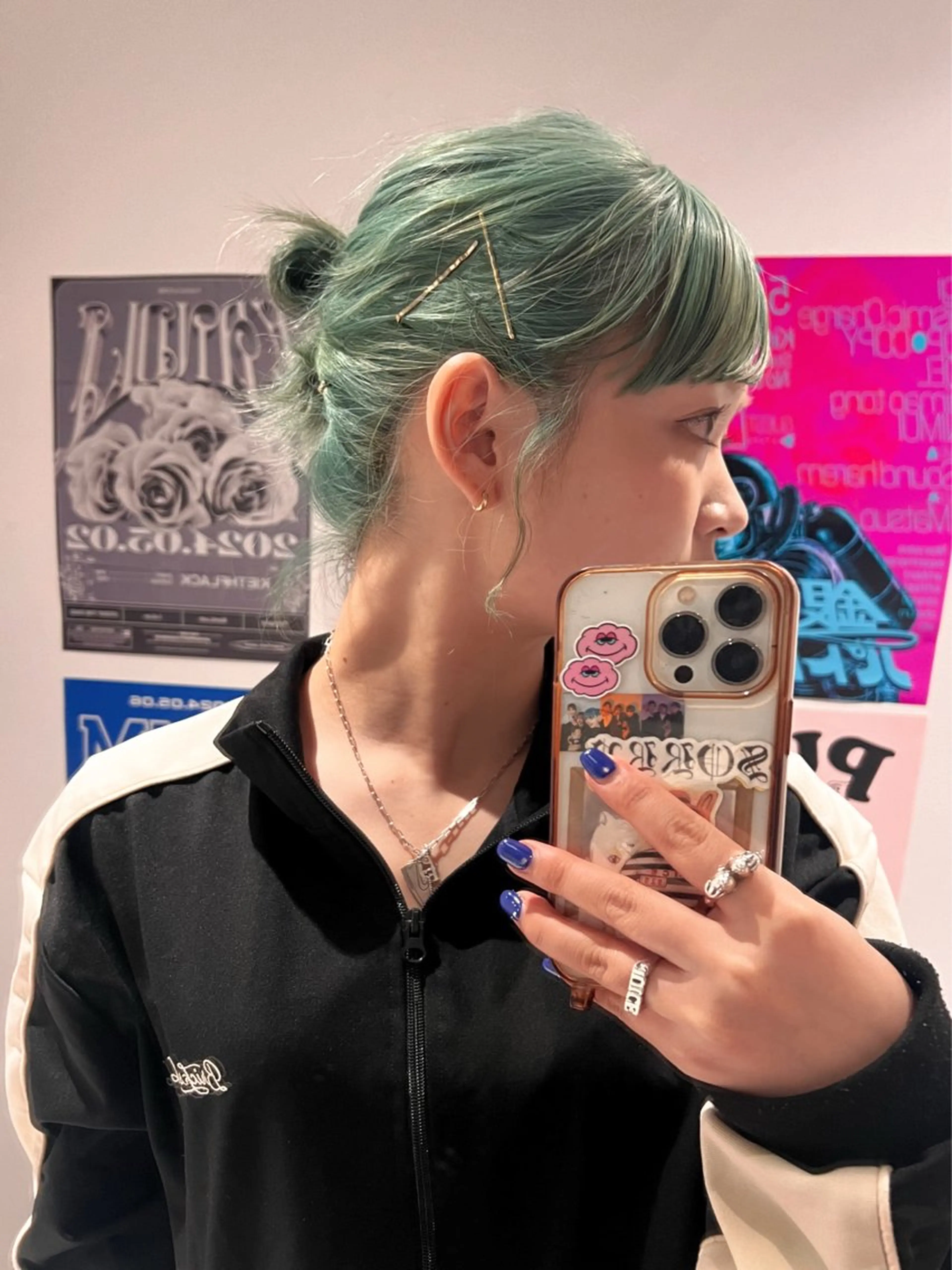 カラー ハイトーンカラー ミント カット ヘアカラー saki/Insta fleur_sakiのヘアスタイル