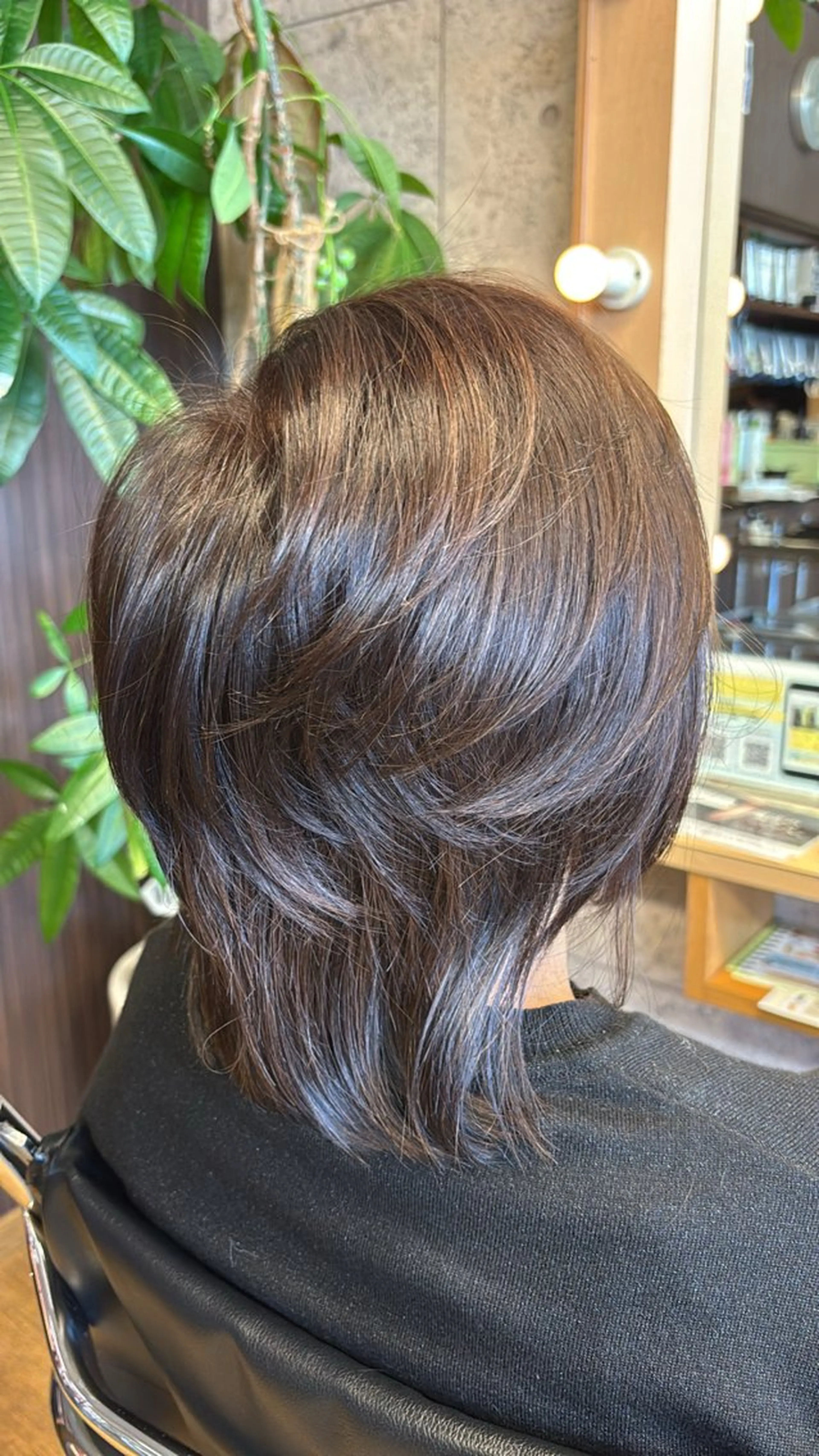 セミロング ケアカラー 髪質改善 縮毛矯正 中山 正洋のヘアスタイル