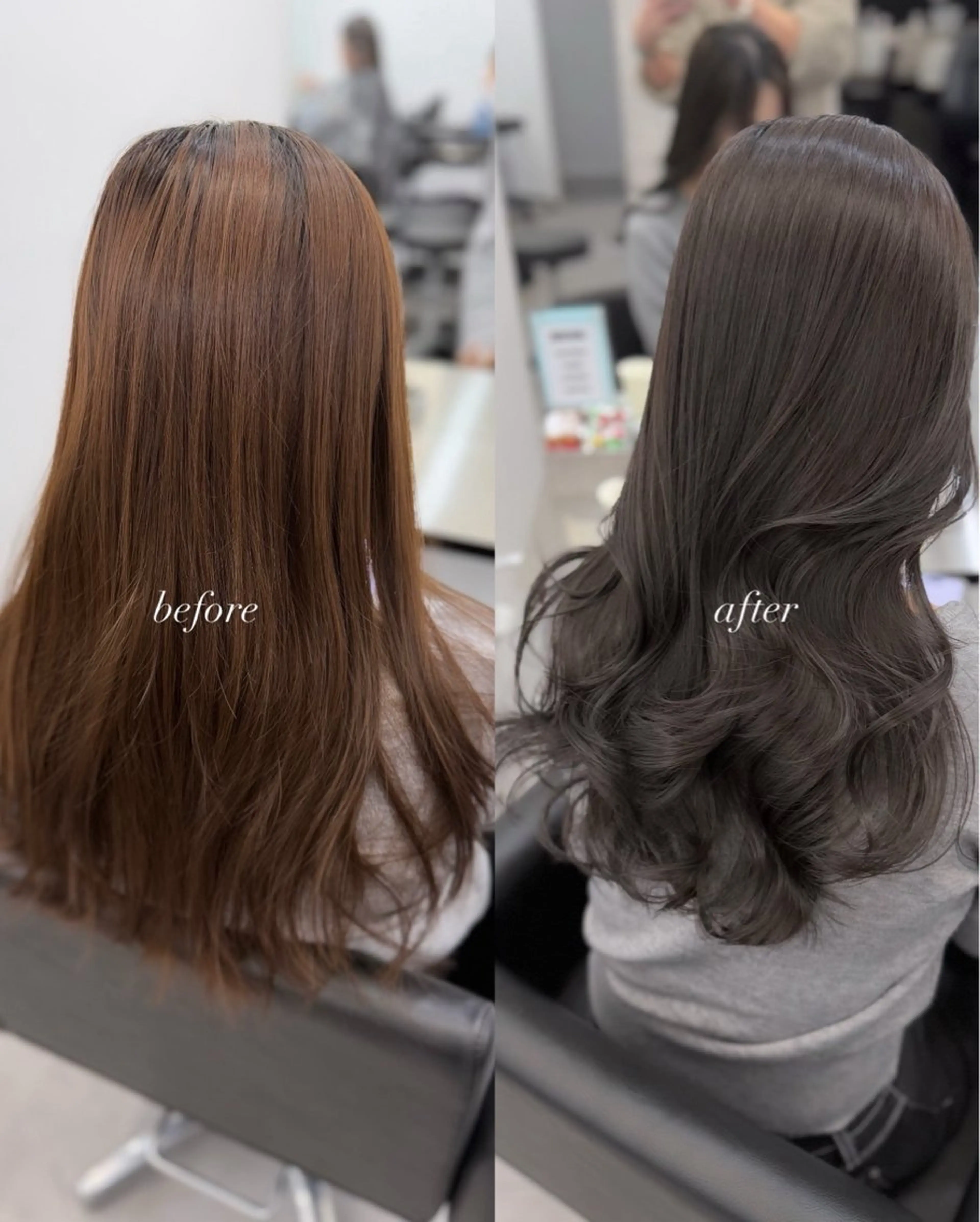 ロング カット ヘアカラー トリートメント 髪質改善× ブリーチなしyutoのヘアスタイル