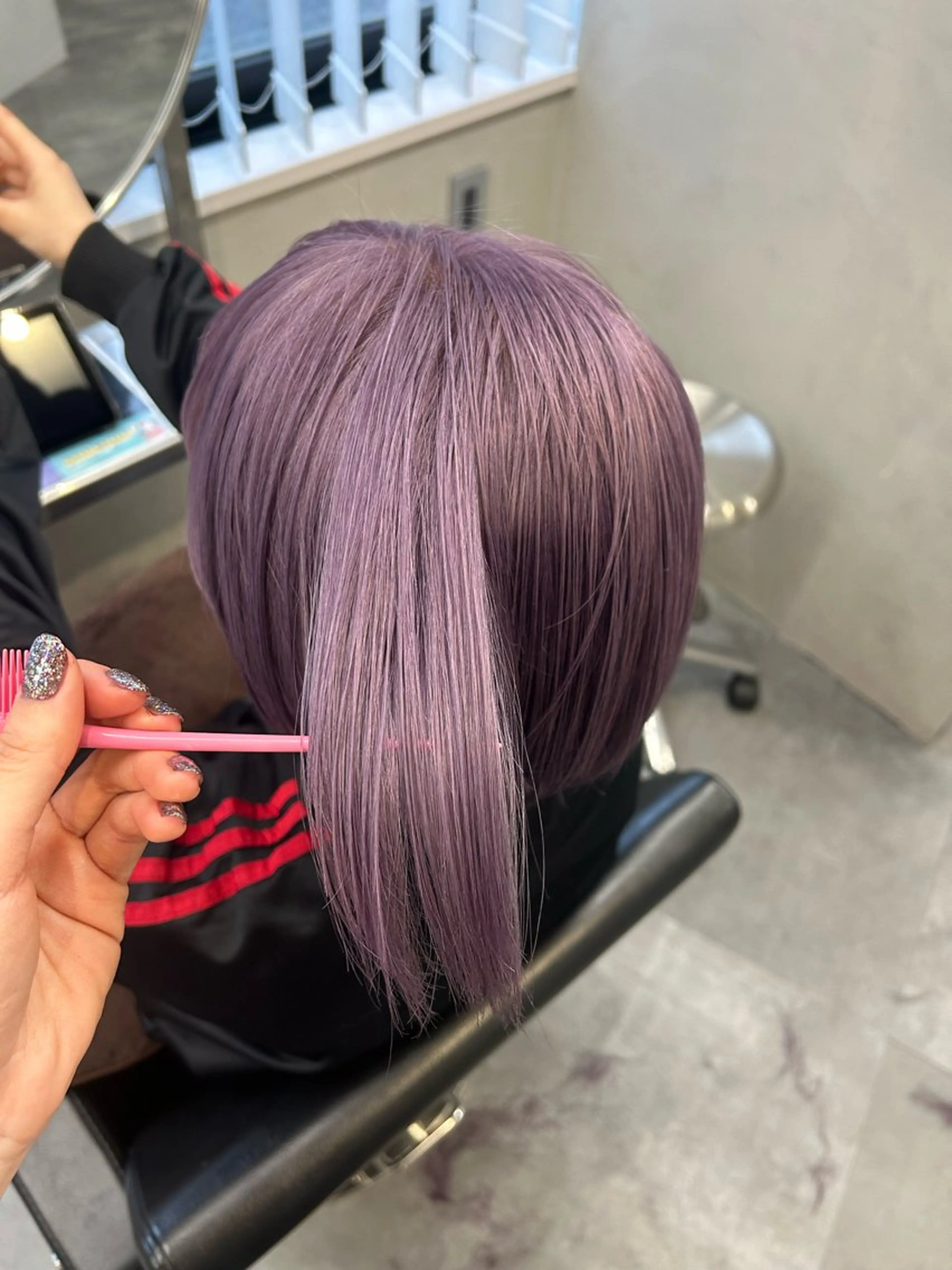 ショート カラー ヘアカラー トリートメント Haru/THREE …by velvetのヘアスタイル