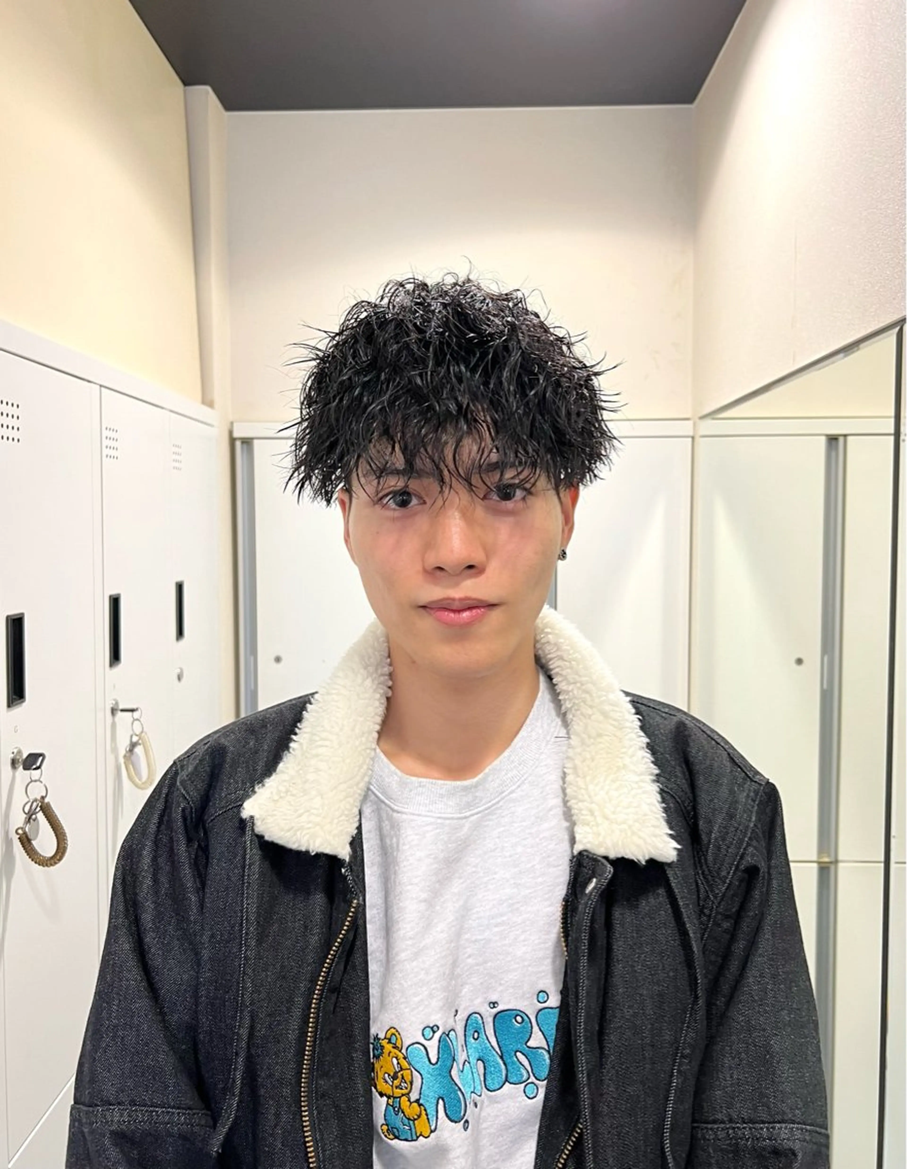 ショート パーマ メンズ メンズパーマ ツイストスパイラルパーマ スパイラルパーマ カット パーマ 茅ヶ崎パーマ特化/ スパイラル/ハルキのヘアスタイル