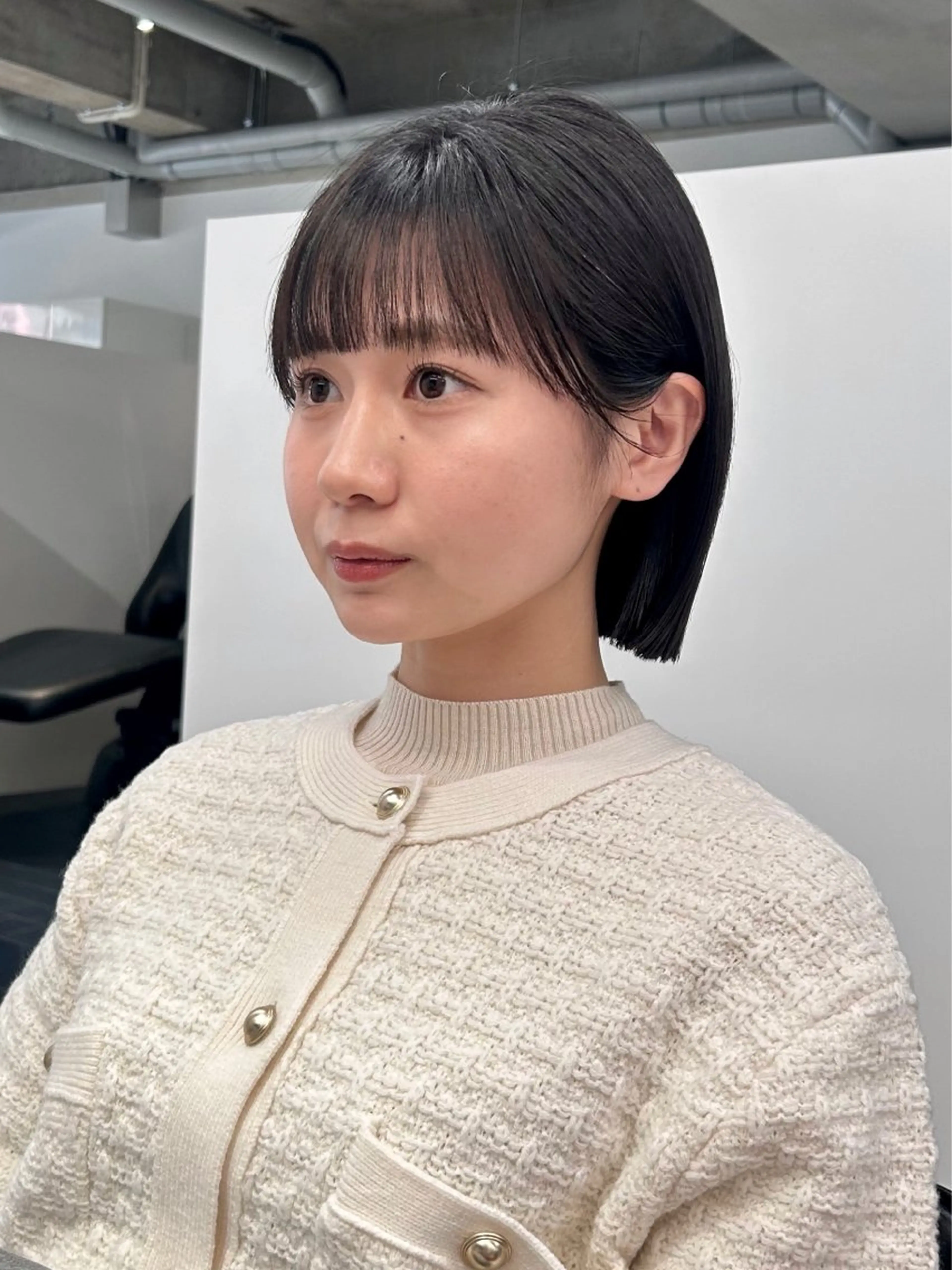 ショート カラー 山下夕月 ショート🫧ボブのヘアスタイル