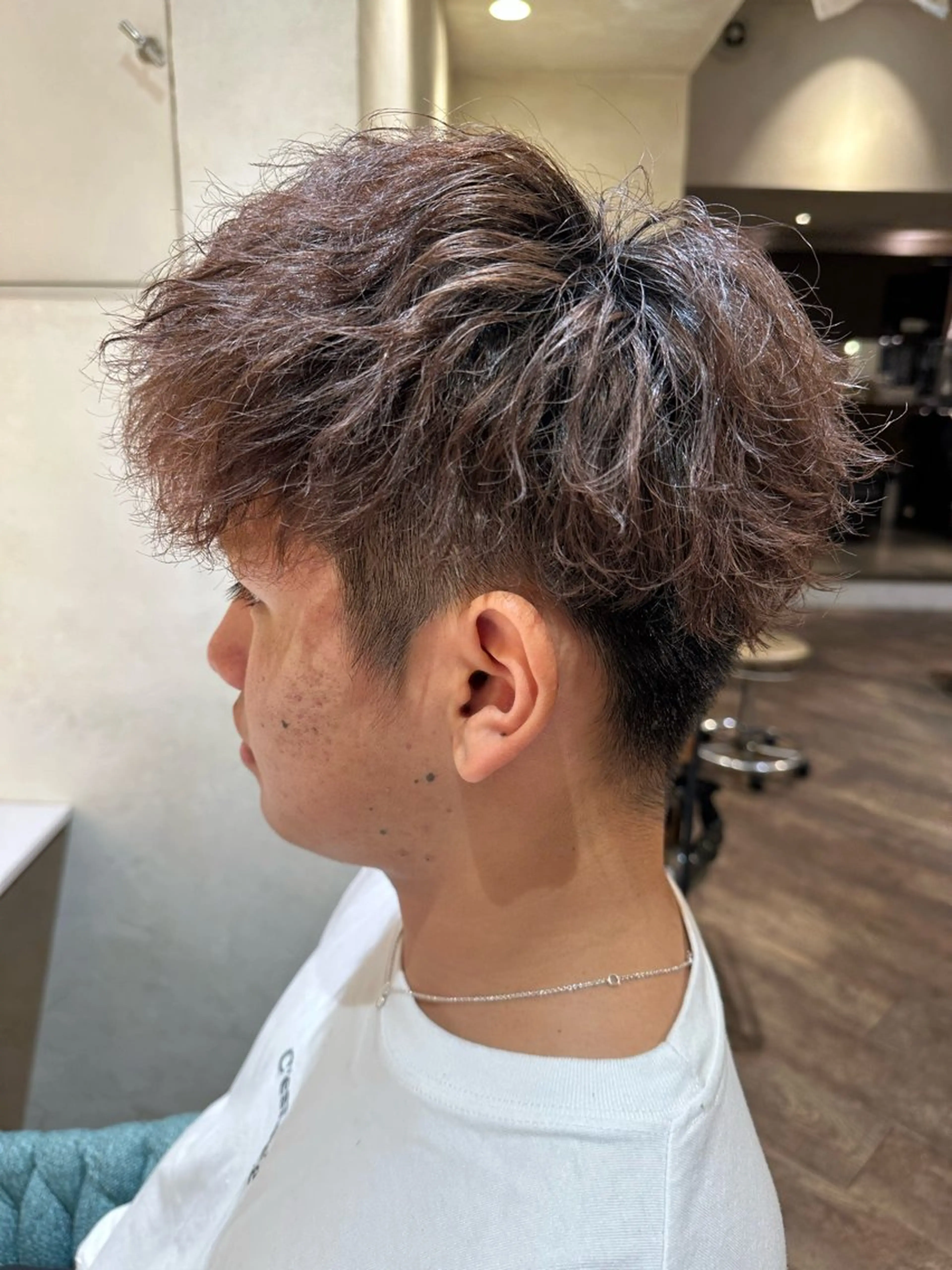 パーマ メンズ 牛嶋 嶺弥のヘアスタイル