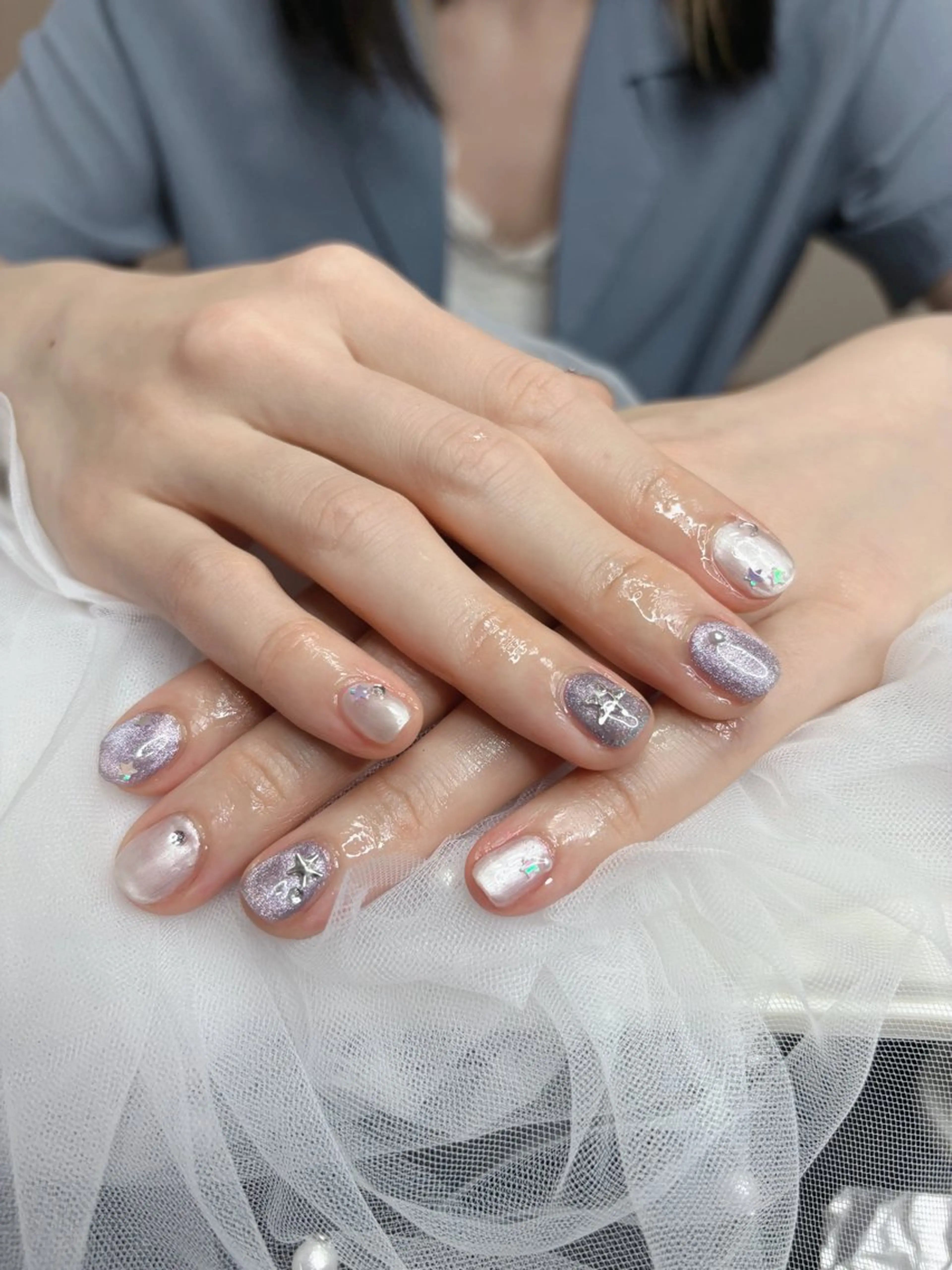 ネイル 💐Lumière 🩵かわちゃん💅のネイルデザイン