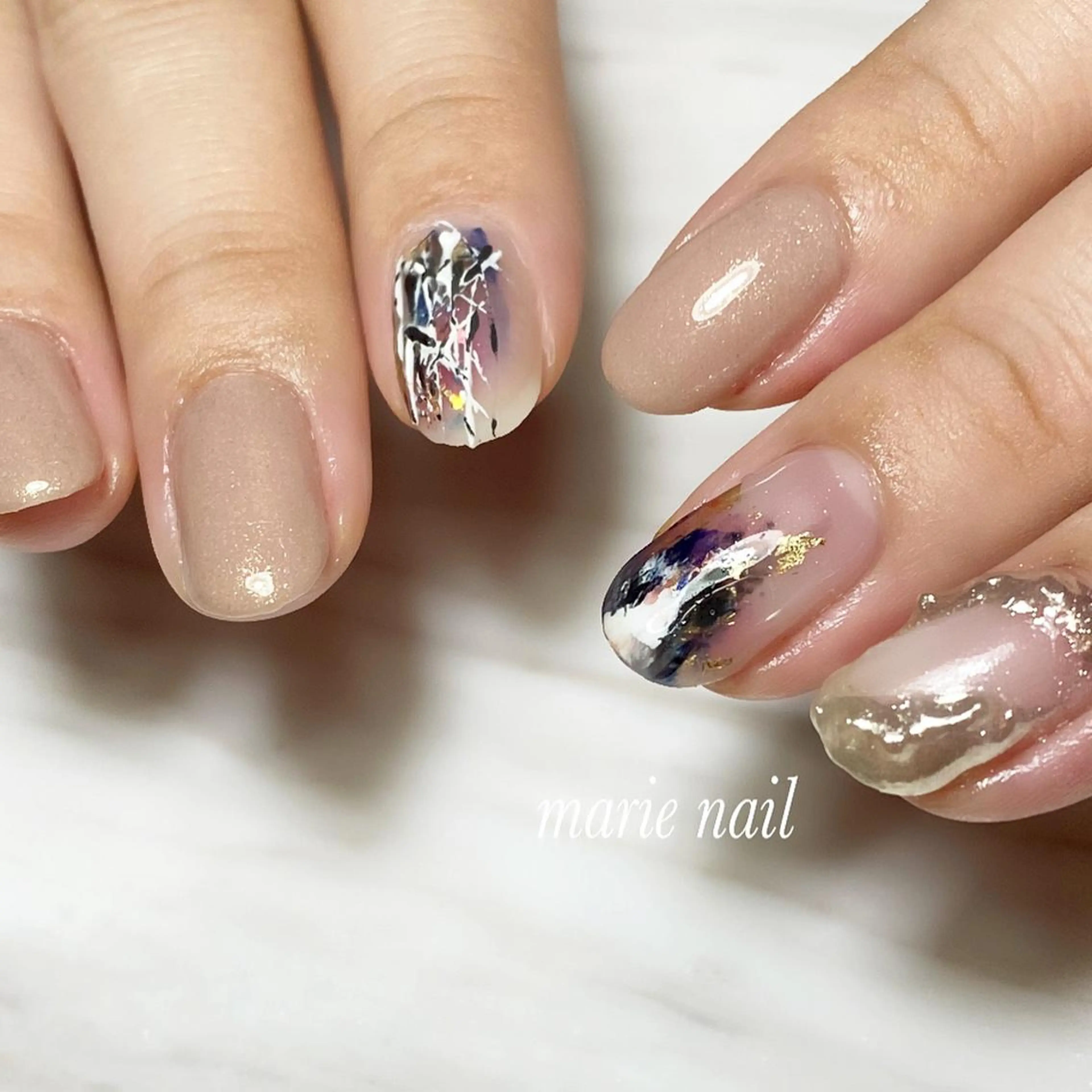 ネイル アートネイル ハンドネイル marie nailのネイルデザイン