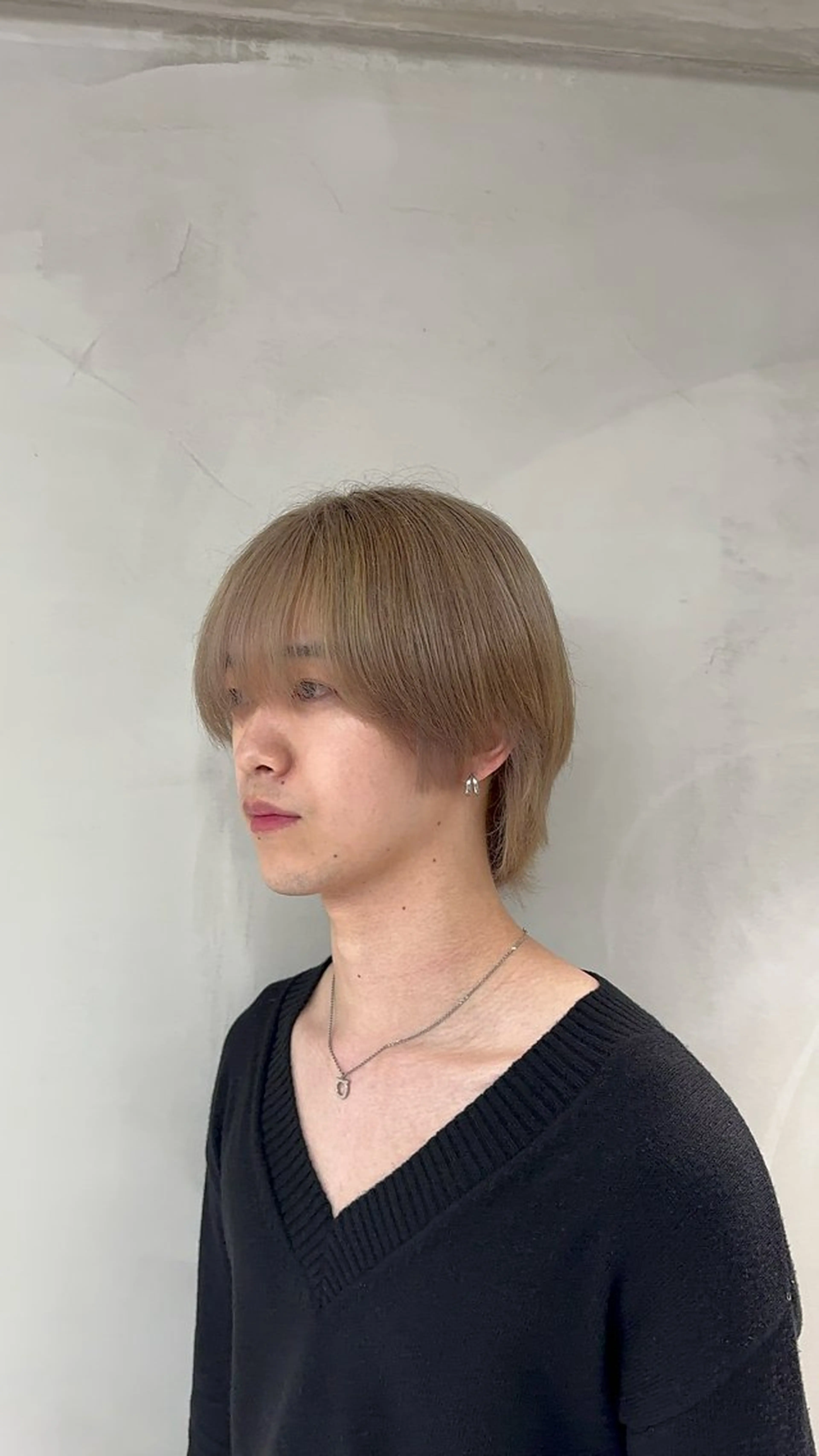 カラー パーマ メンズ メンズハイトーン ベージュカラー ハイトーンカラー ハイトーンベージュ ブリーチ/パーマ特化 片平和寿のヘアスタイル