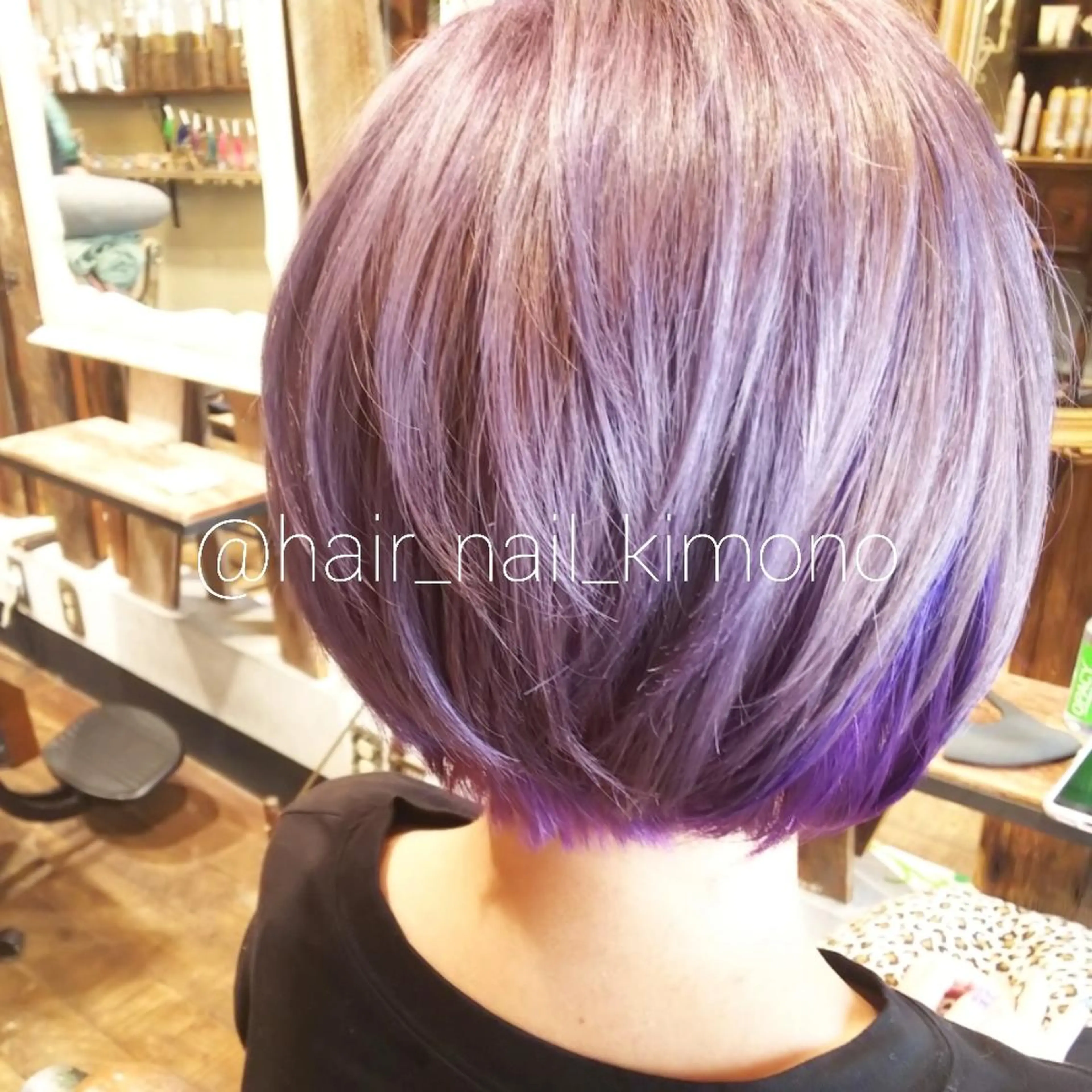 ショート カラー インナーカラー カット ヘアカラー EMANON 心斎橋所属・デザインカラー /aiのヘアスタイル