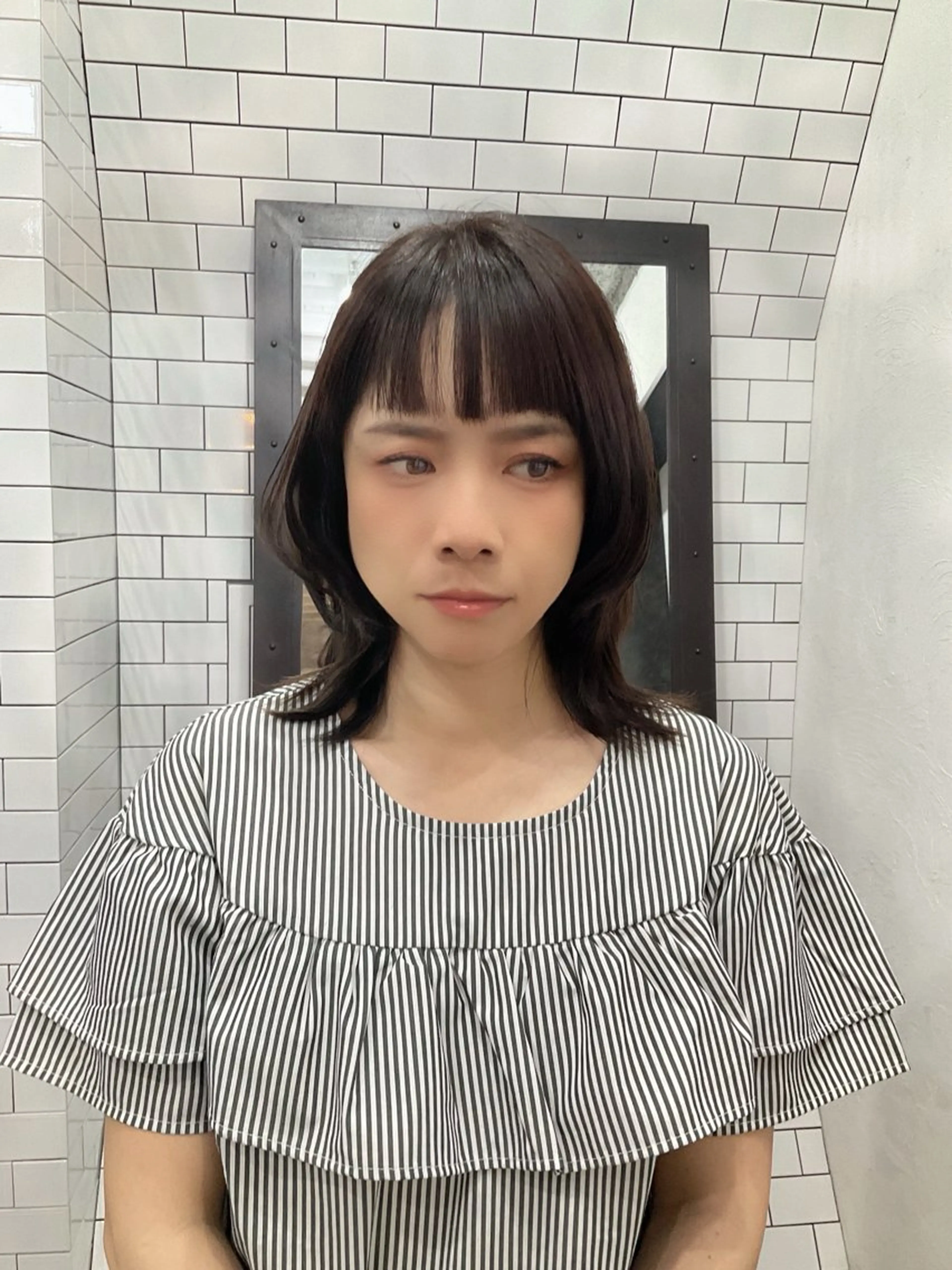 ミディアム 縮毛矯正 トリートメント 紙屋町/legare 🌈山村 麻美のヘアスタイル