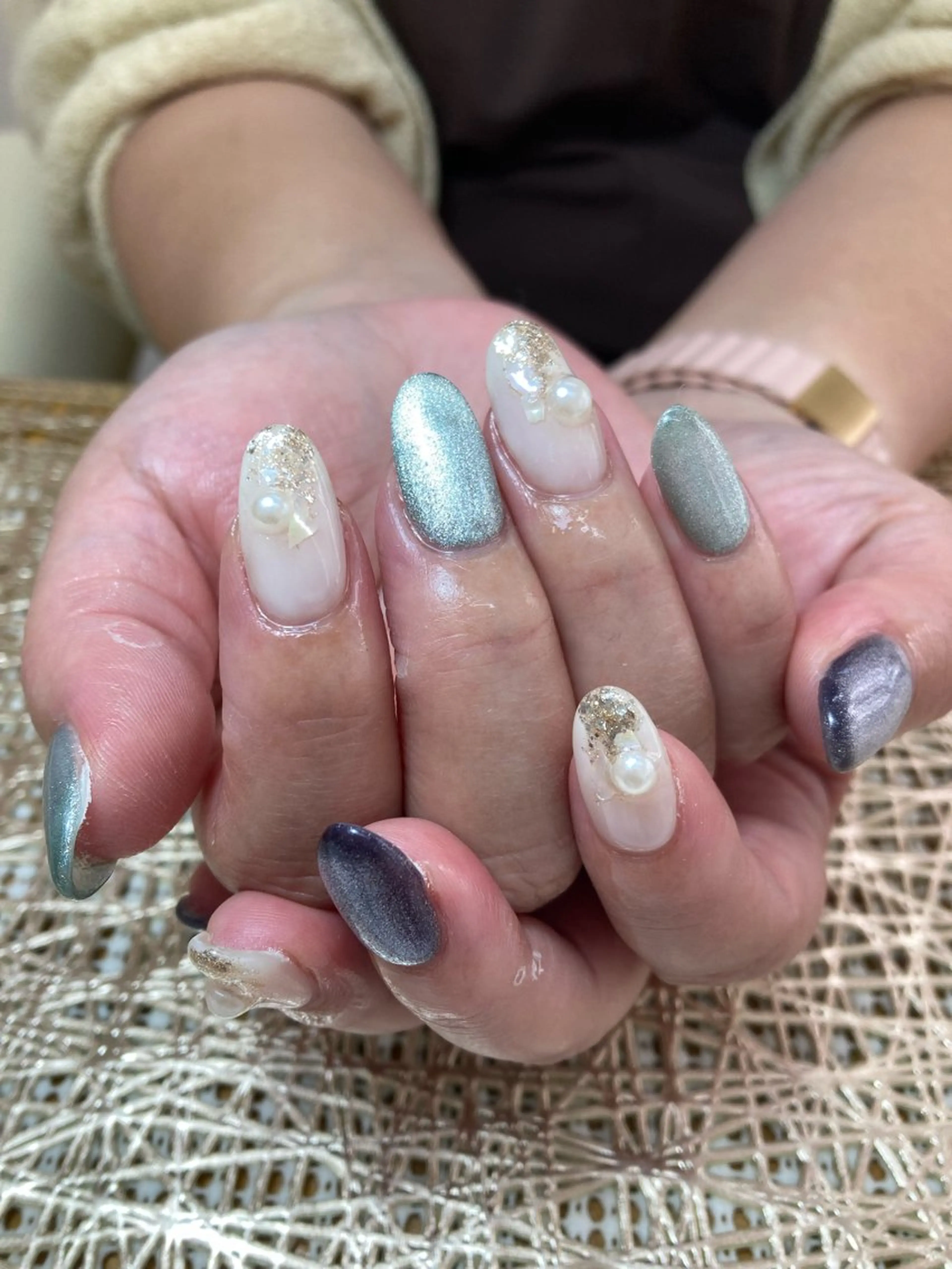 ネイル nail atelier  new moon所属・new moon 森のネイルデザイン