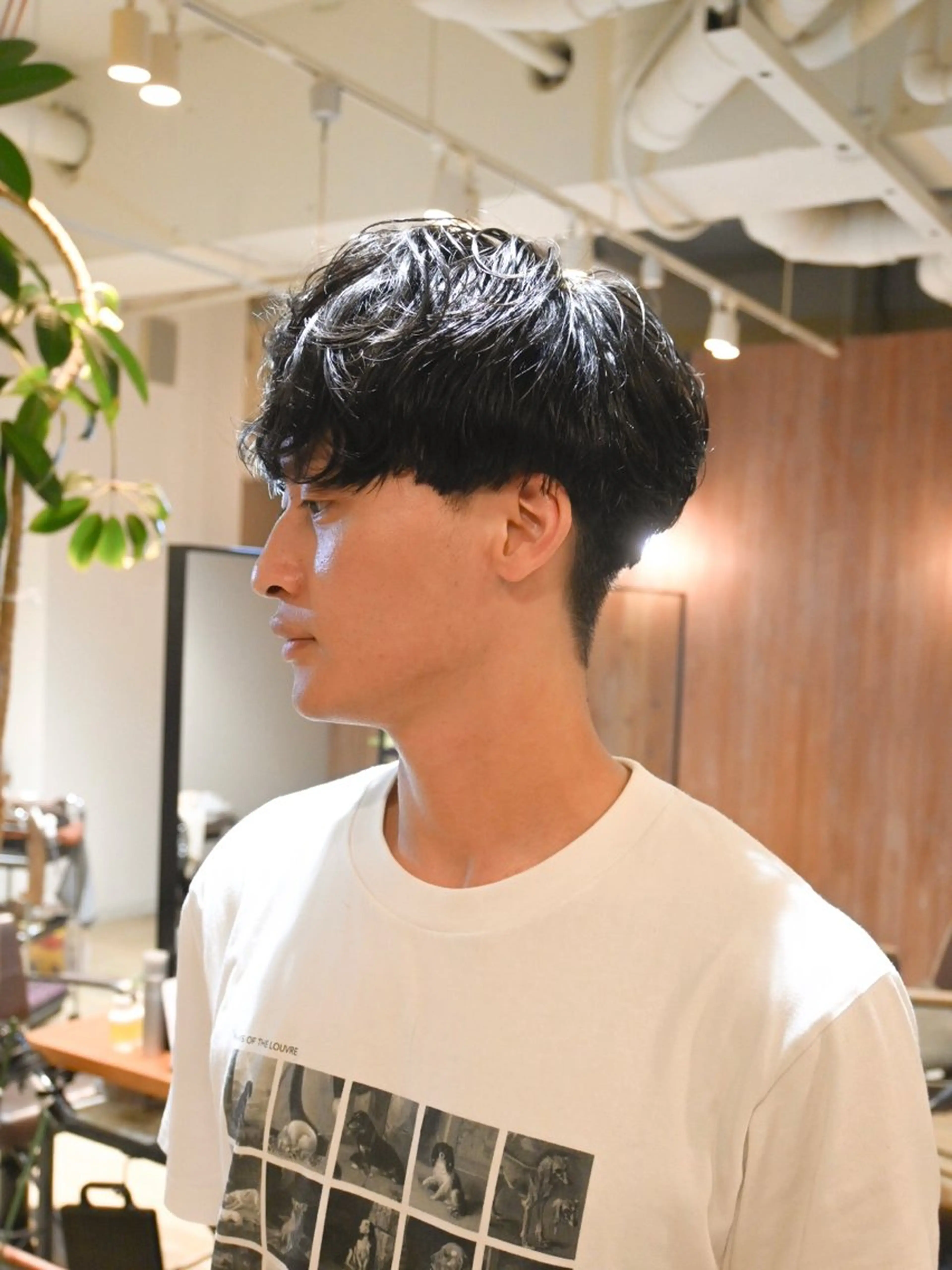 パーマ メンズ マッシュ メンズパーマ カット パーマ ロカリタ　千本丸太町店所属・竹内 祐志のヘアスタイル