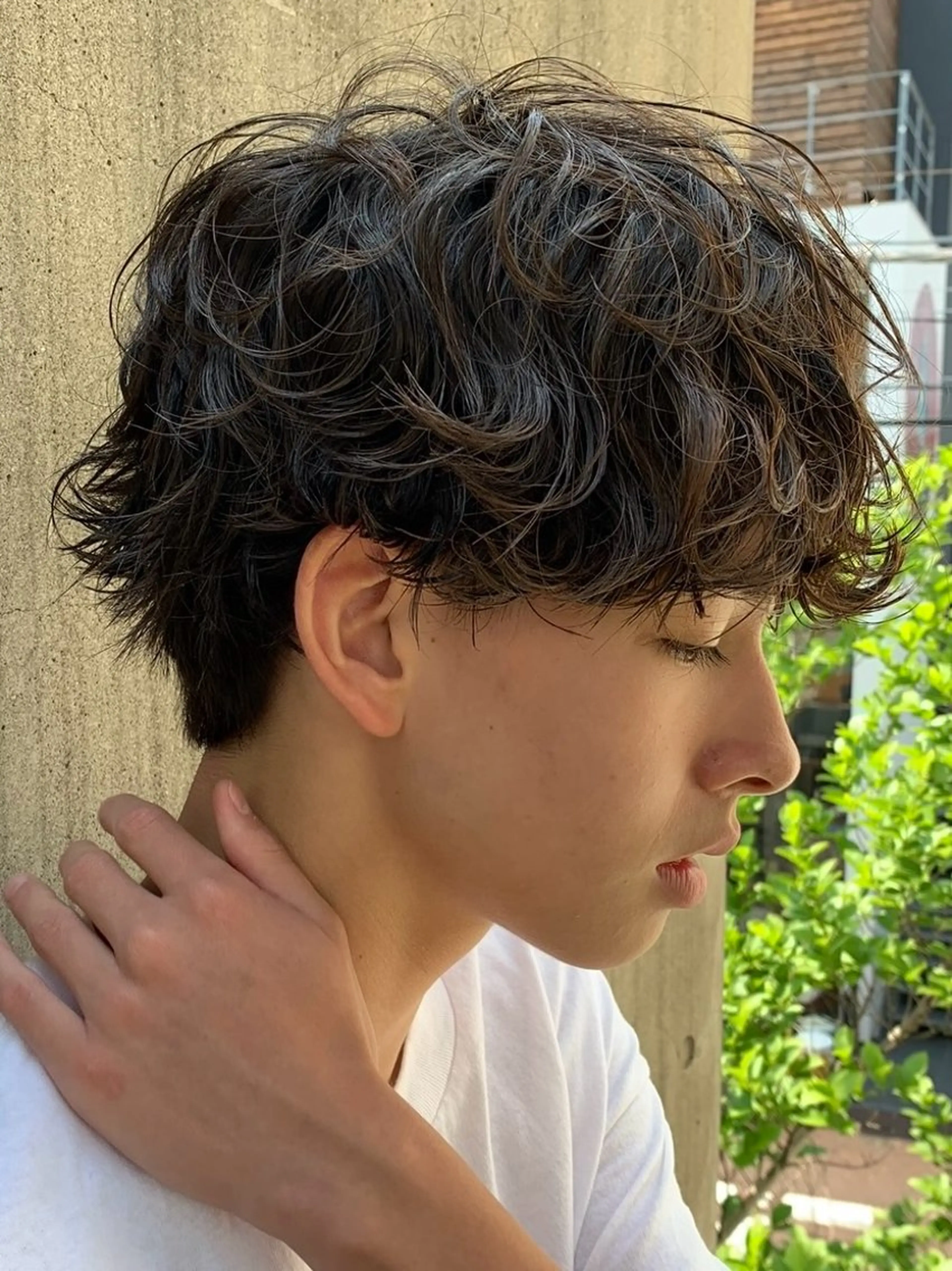 パーマ メンズ フェザーパーマ マッシュ メンズパーマ 学生（メンズ向け） メンズツイストパーマ fifth men's原宿所属・fifth/原宿/ シャドウパーマ/カズのヘアスタイル