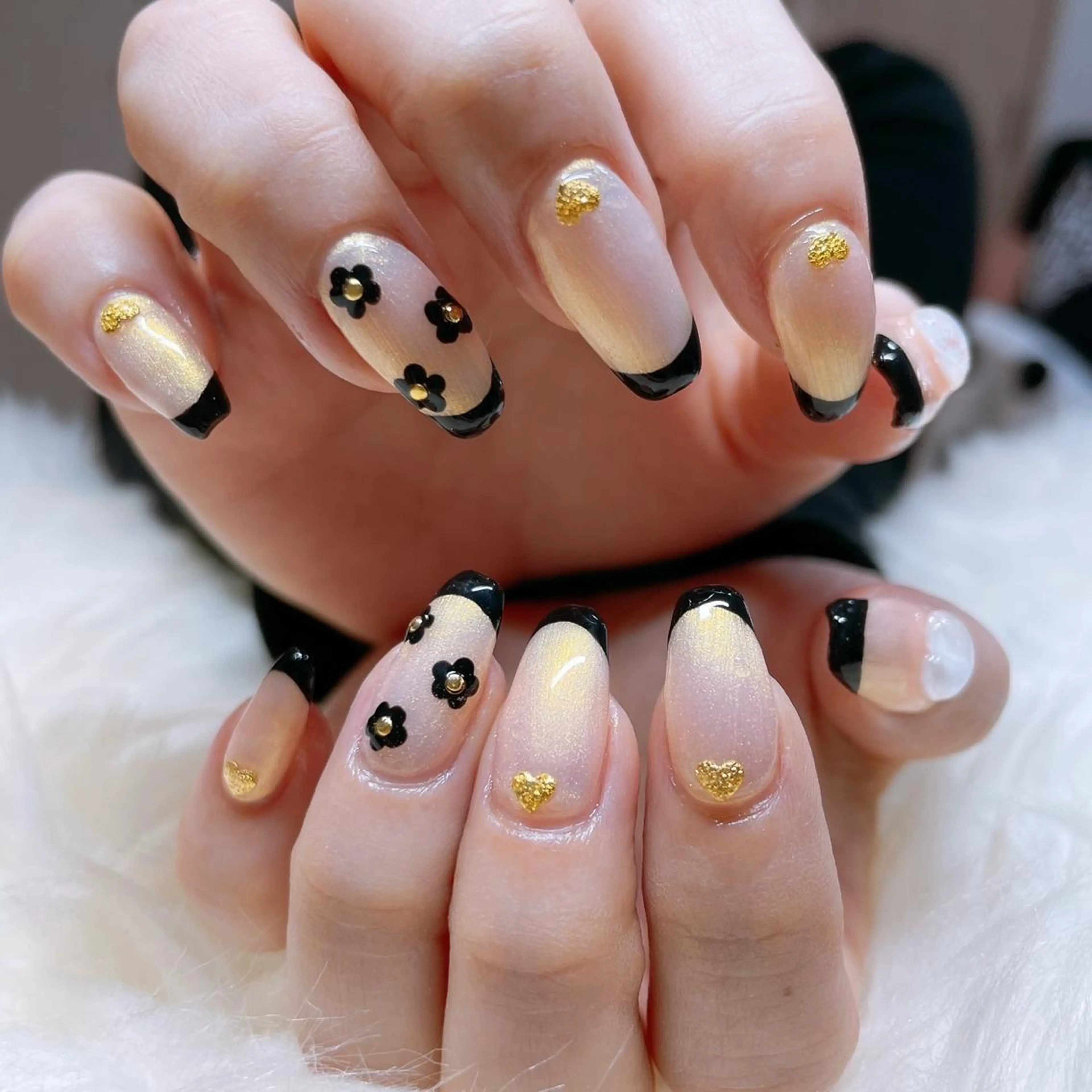 セミロング ハンドネイル ハンドケア 💜MIYA nail川崎店のネイルデザイン