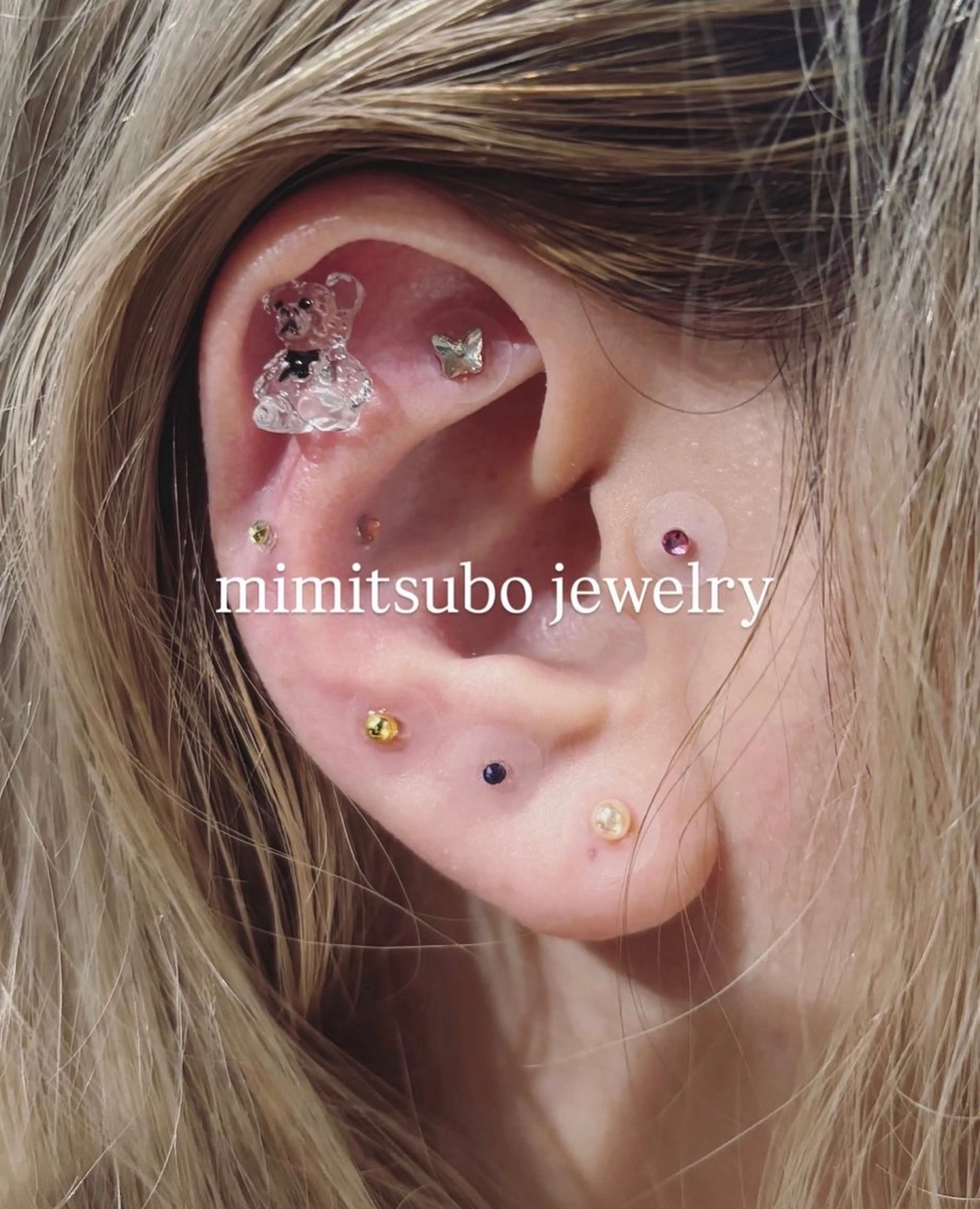 👂🏻耳つぼジュエリー✨両耳12個まで💎の写真