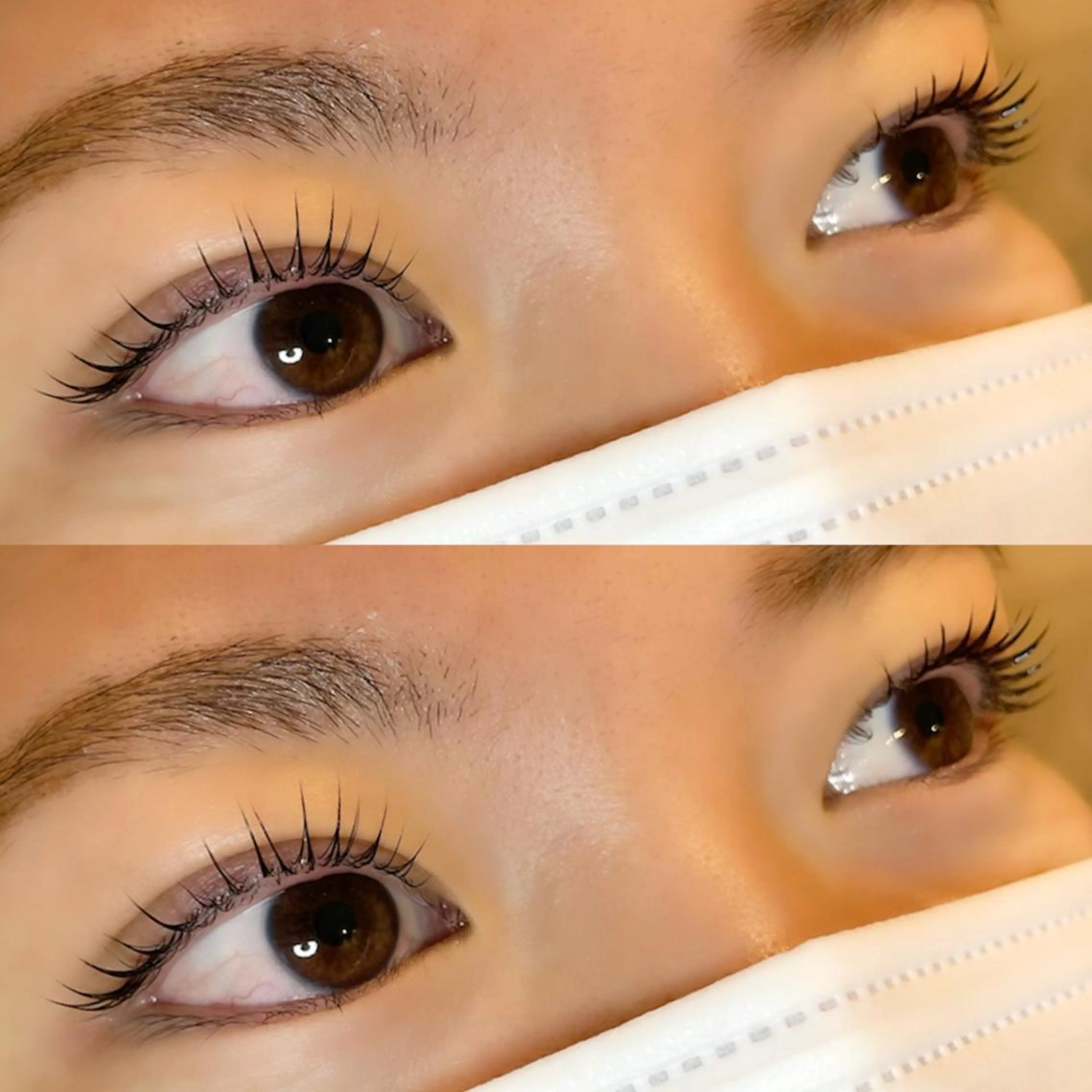 マツエク・マツパ フラットラッシュ ナチュラル パリジェンヌラッシュリフト まつげパーマ 一重×まつ毛パーマ マツパ 💕丸島 夏名🐰🍀のマツエク・マツパデザイン