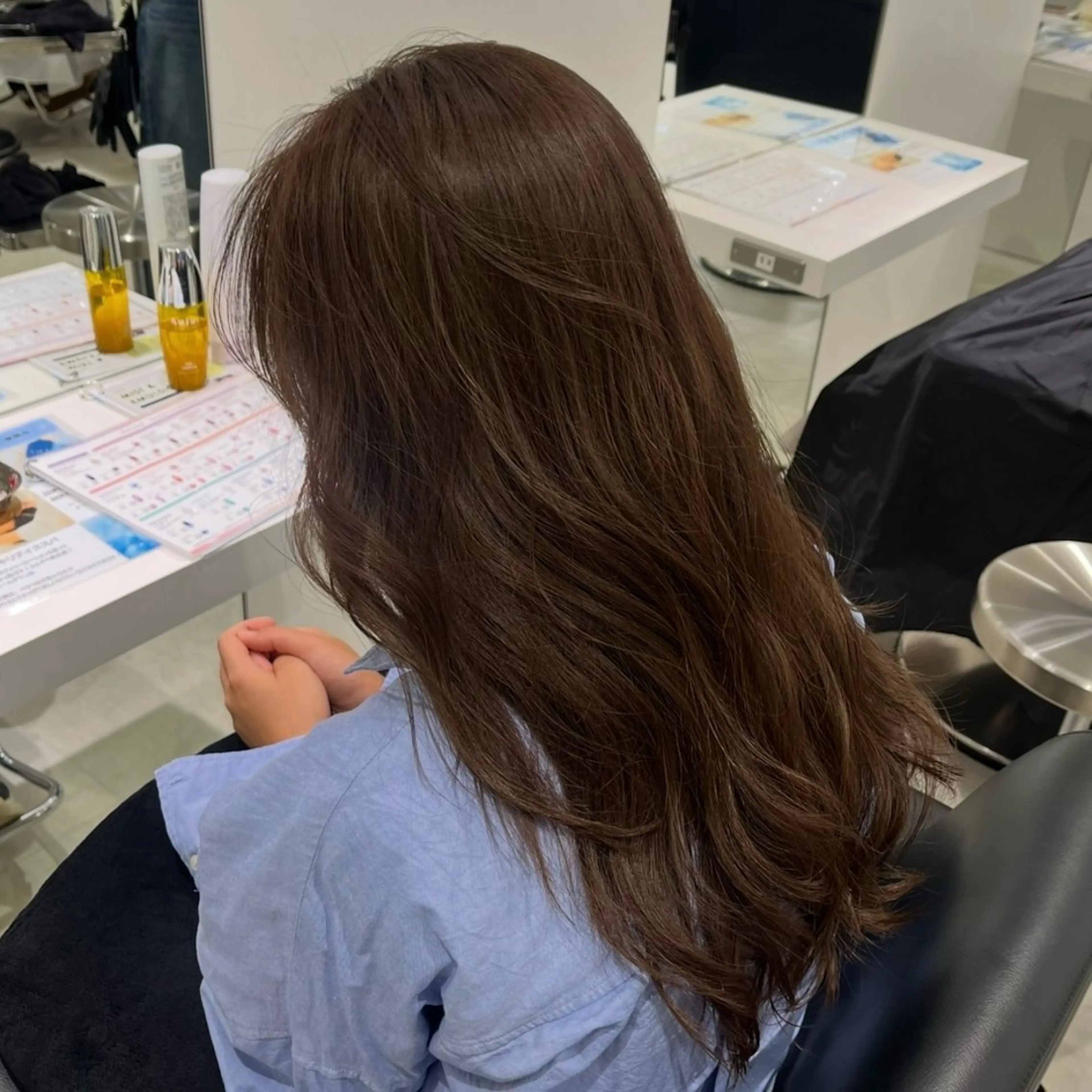 ロング ヘアカラー トリートメント senri お洒落ヘア/経堂のヘアスタイル