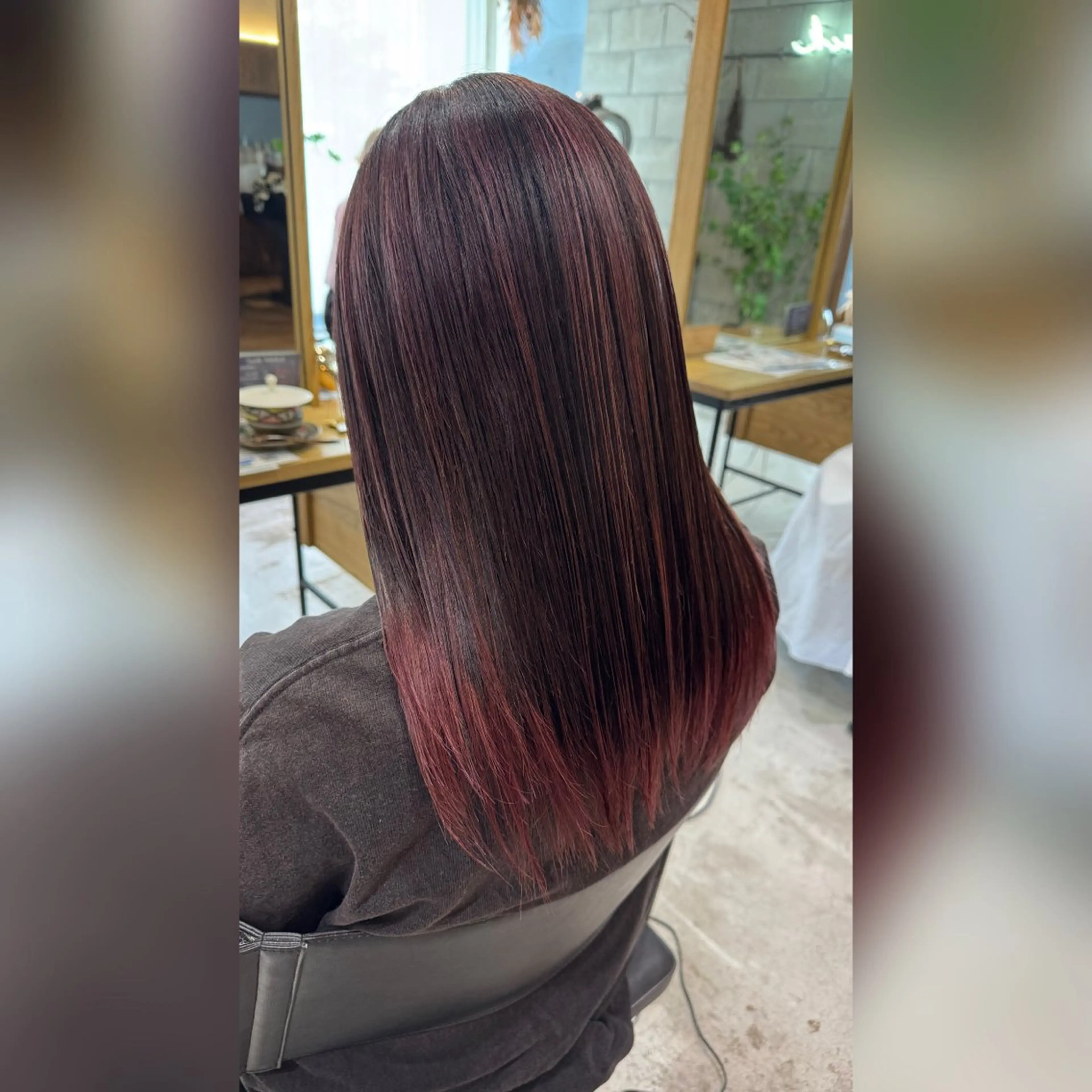 ロング ハイライト カラー/ 髪質改善/新吾ありさのヘアスタイル