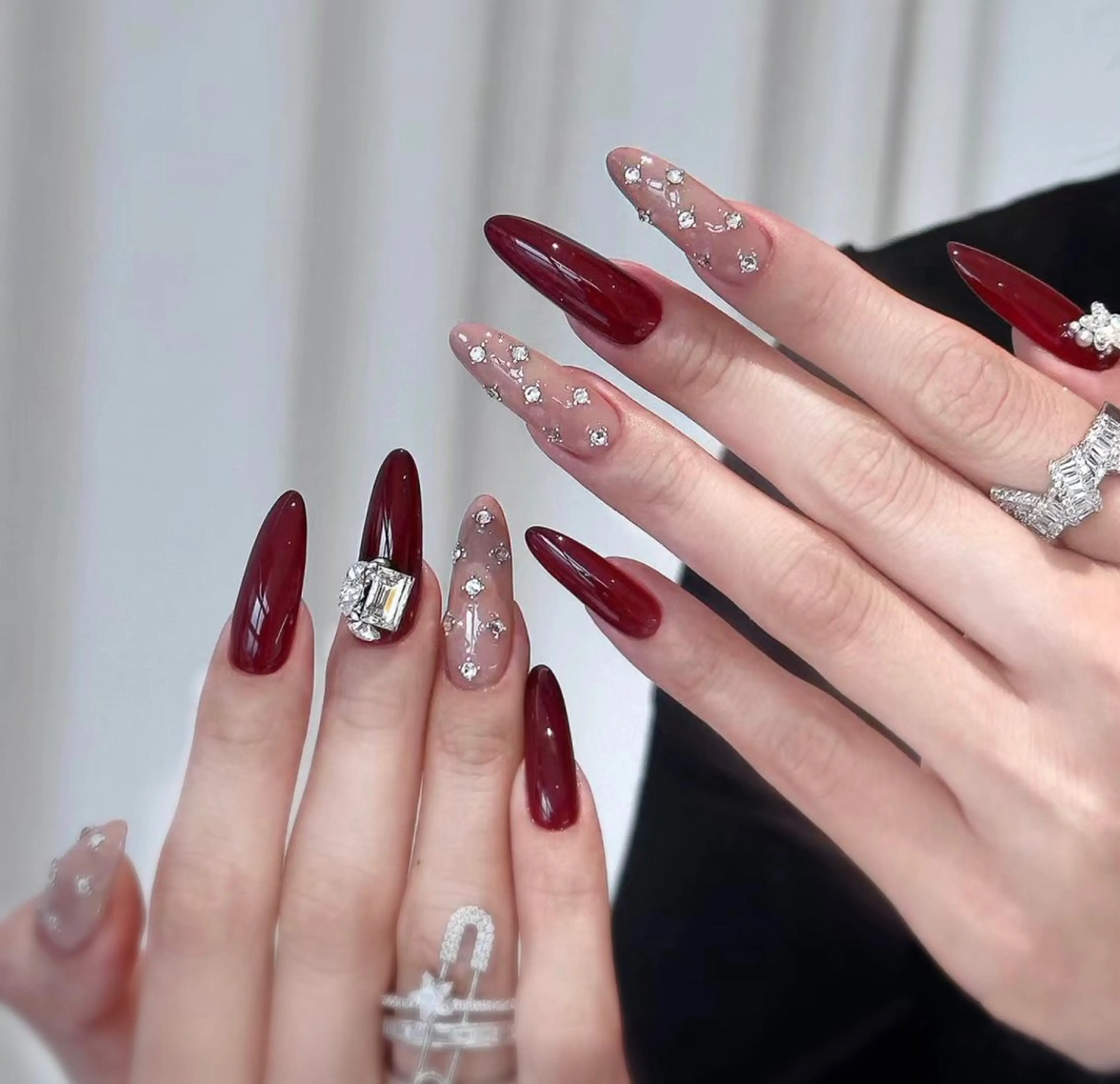 ネイル アートネイル チークネイル フレンチネイル ジェルネイル グリーン YK Beauty Salonのマツエク・マツパデザイン