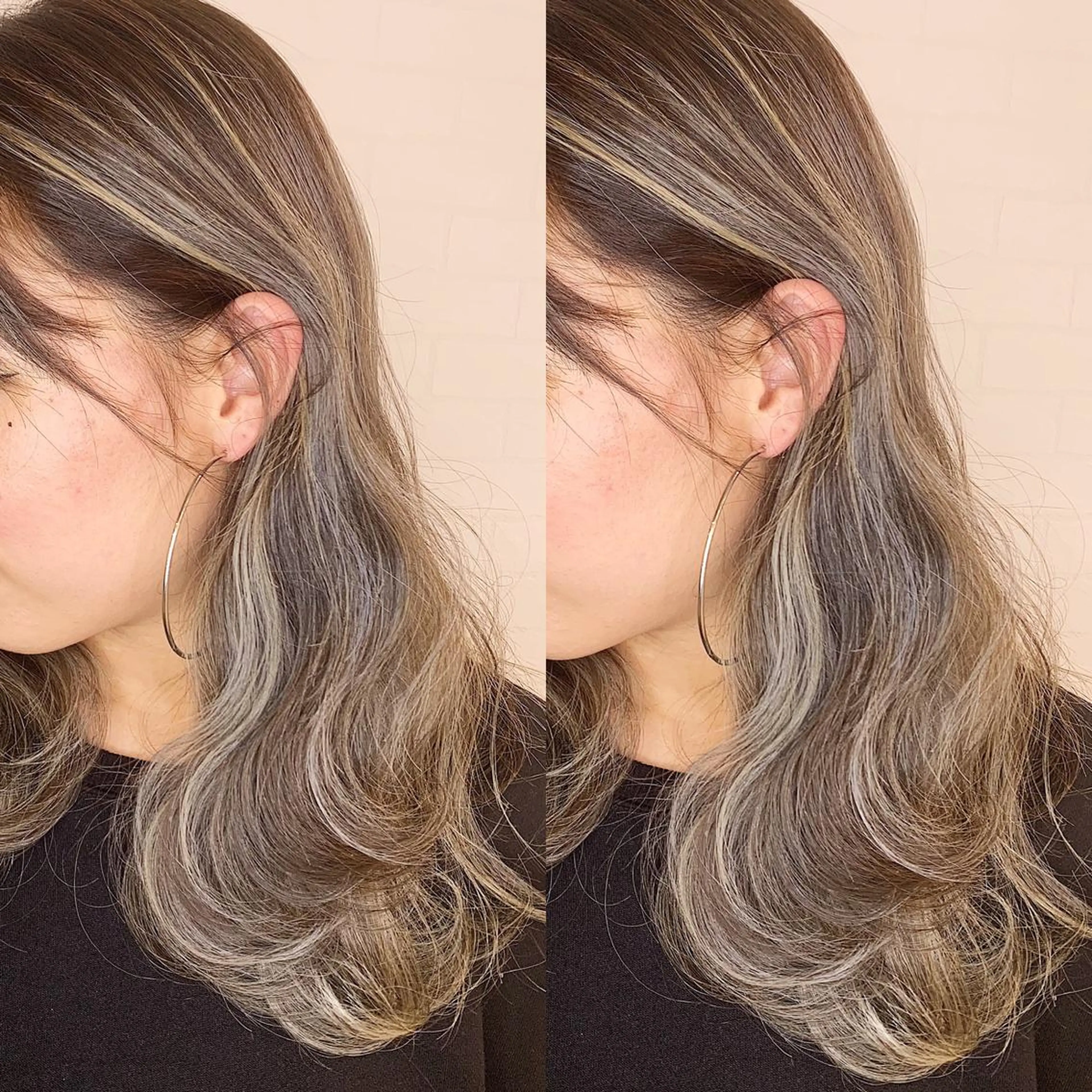 セミロング カラー ヘアアレンジ ハイライトカラー ハイライト ヘアカラー トリートメント BANK'S hair所属・💐ケラチン 髪質改善寺坂雄飛💐のヘアスタイル