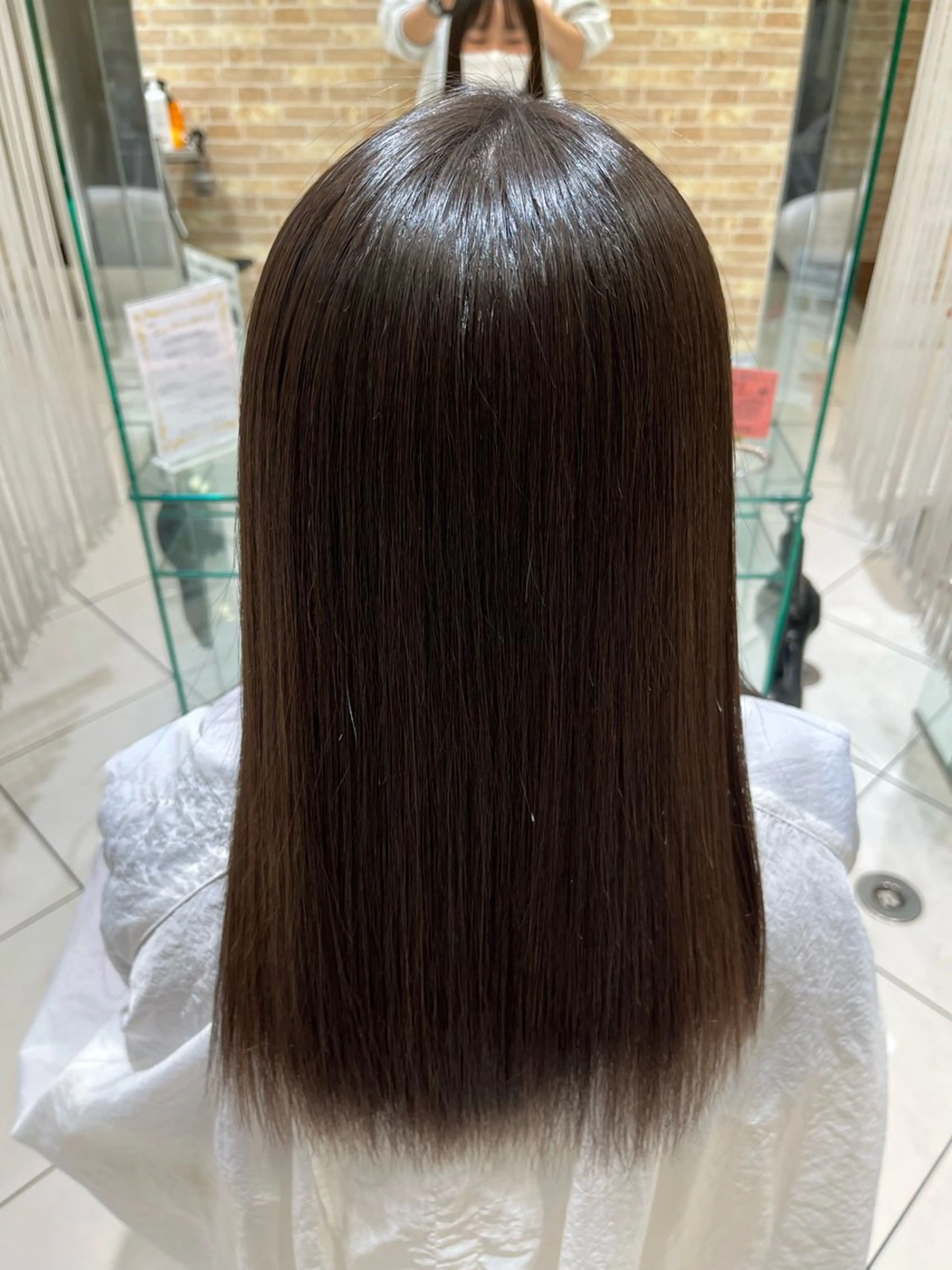 セミロング カット 縮毛矯正 トリートメント 髪質改善美容師 鈴木のヘアスタイル