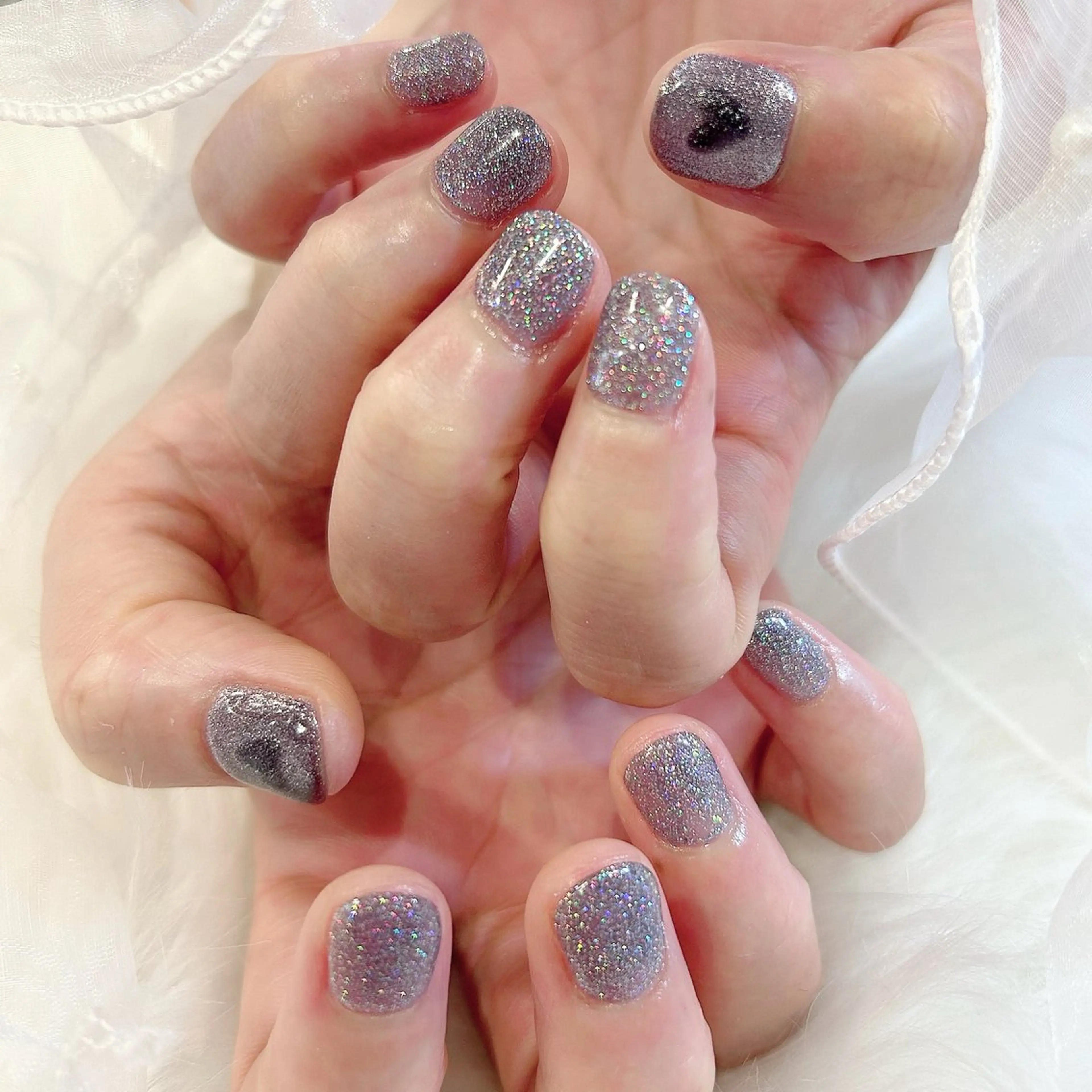 ネイル マグネットネイル ショートネイル みー shakushiroのネイルデザイン