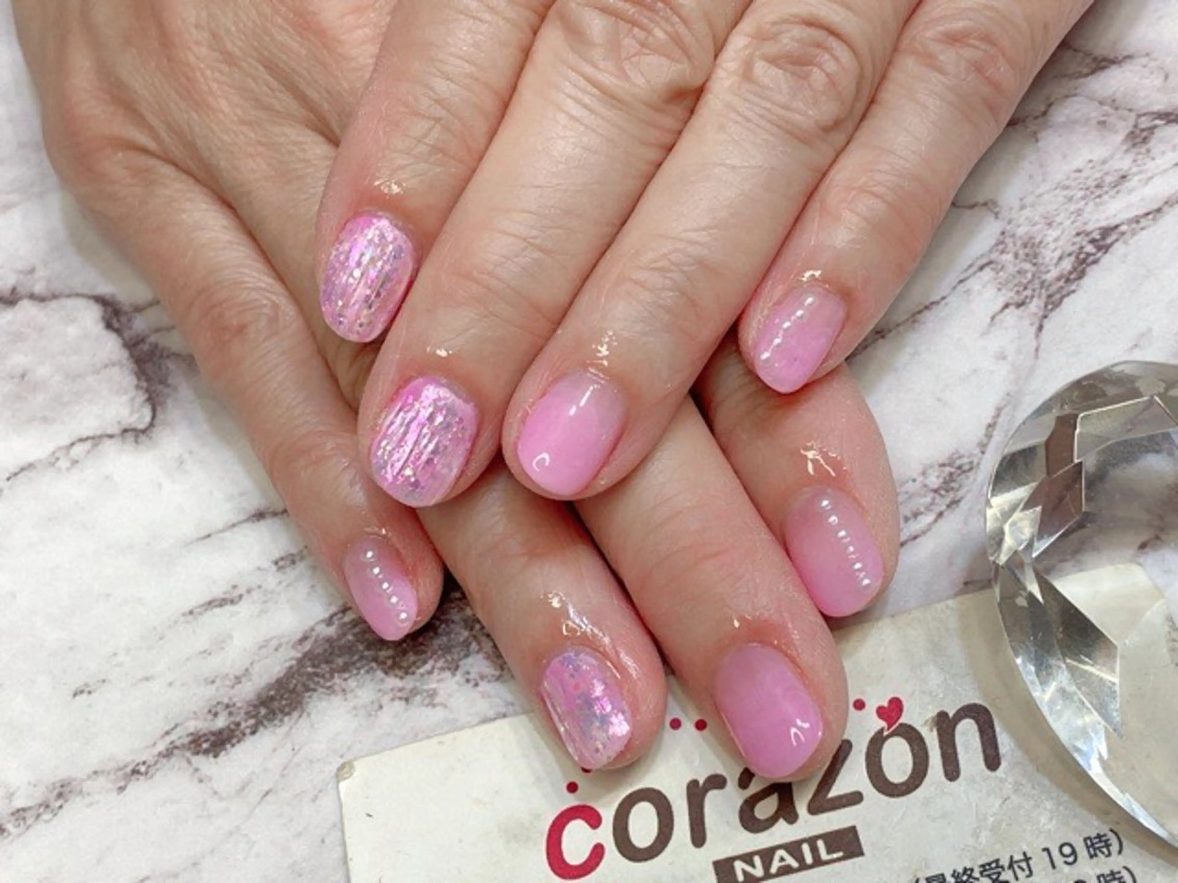 ネイル ピンク corazon所属・ネイリスト aicoのネイルデザイン