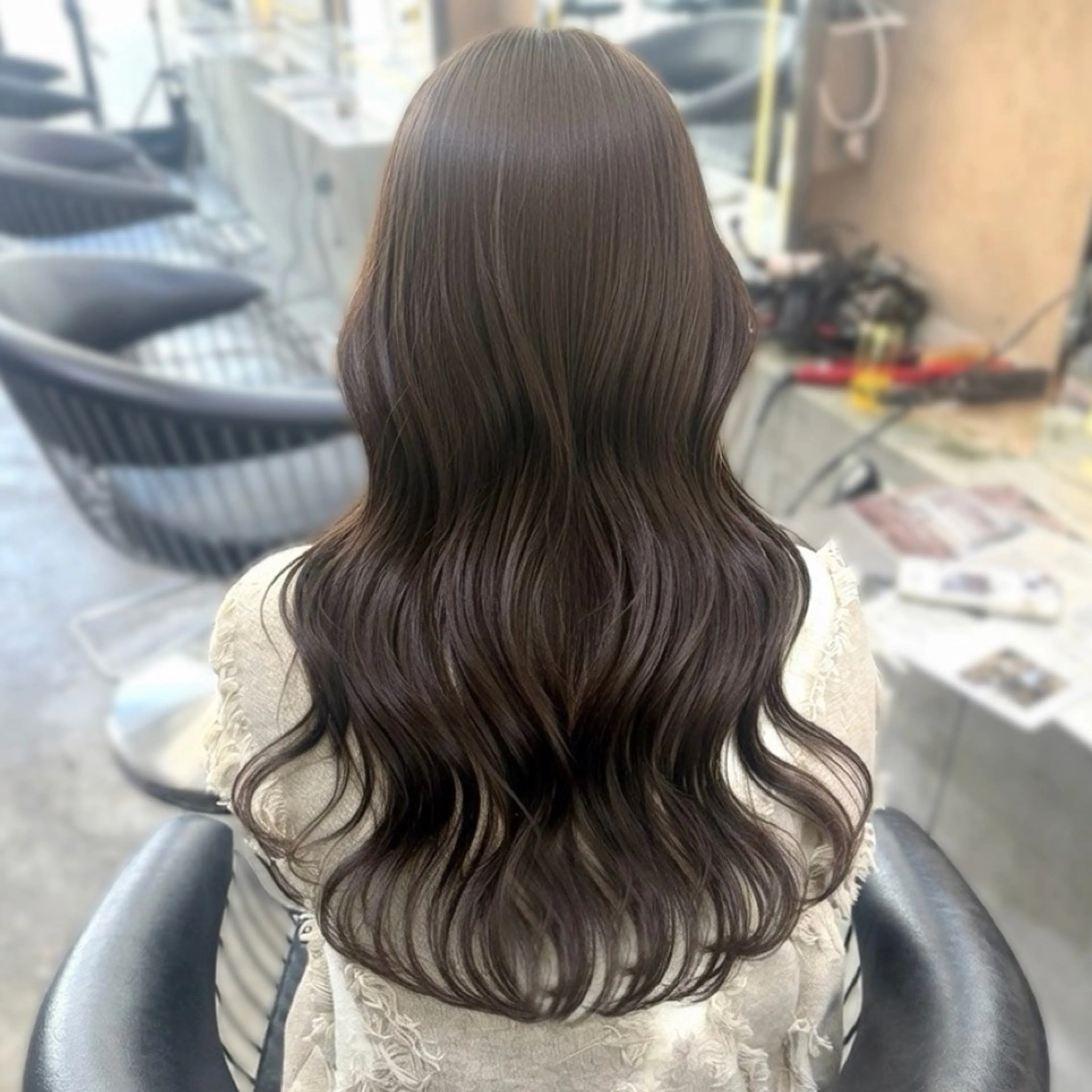 ロング カット ヘアカラー トリートメント ボブ/くびれボブ/ 髪質改善/Ru-kaのヘアスタイル