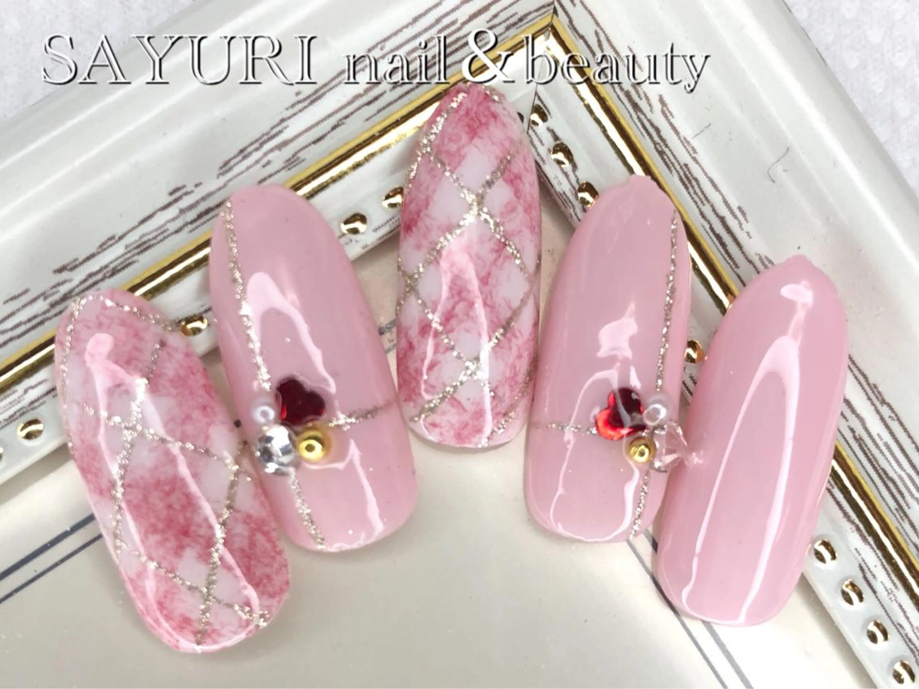 ネイル 春ネイル ハンドネイル さゆりネイル&ビューティーサロン所属・古屋 早友里のネイルデザイン