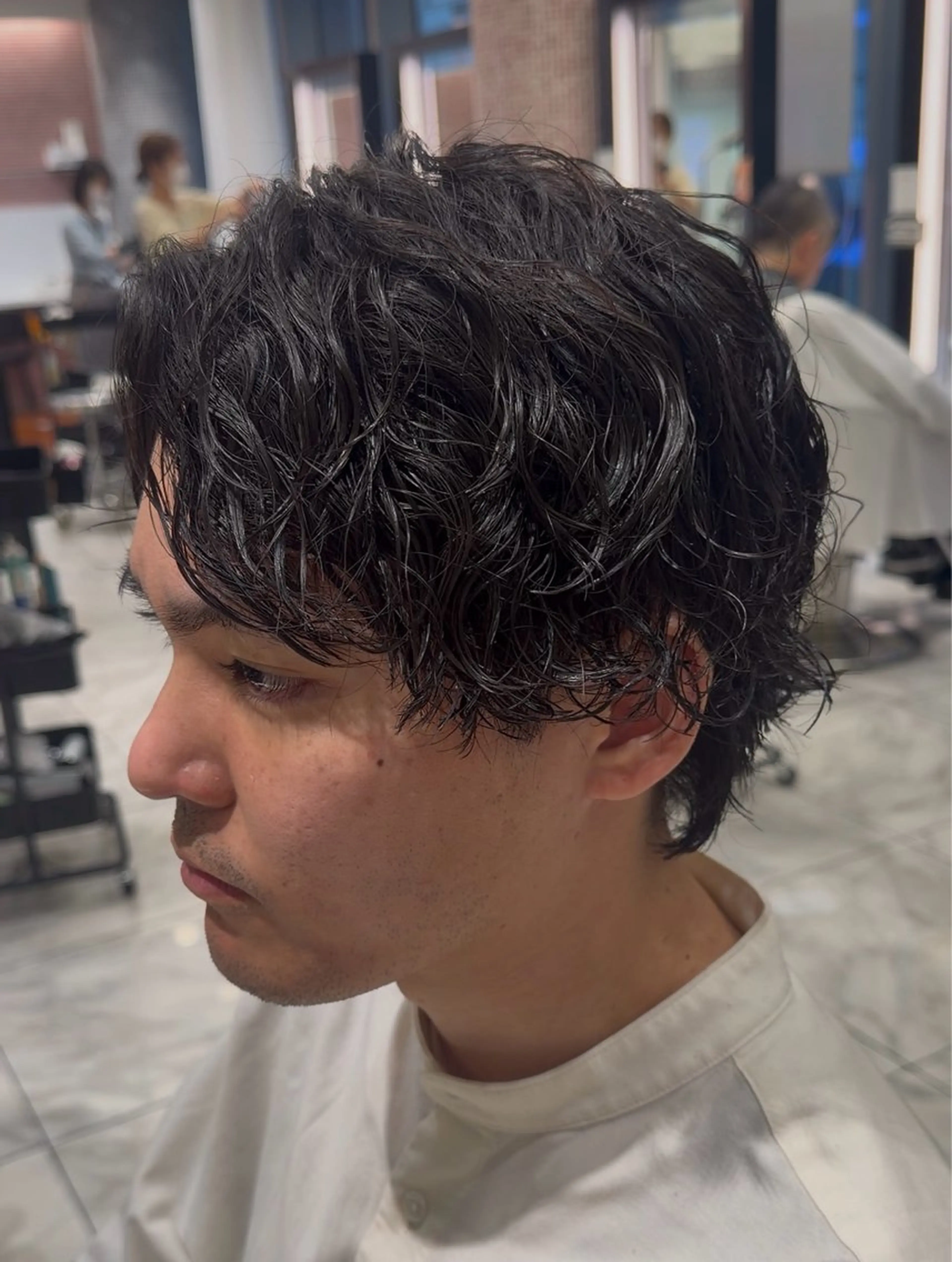 【🌈🉐📣土日men's限定価格📣🉐🌈】カット＋スパイラルパーマ＋クレンジングの写真