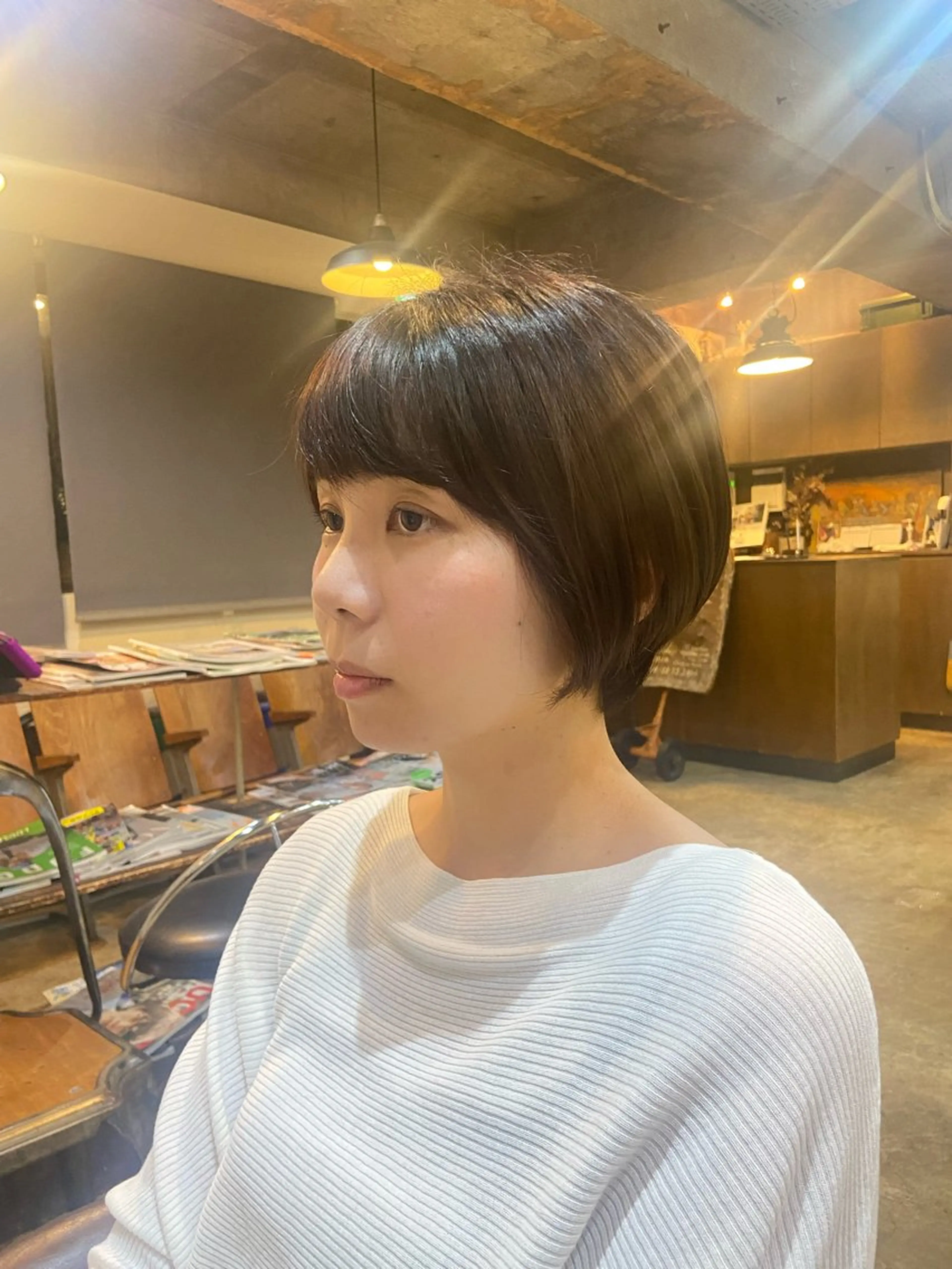 ショート ショートボブ ボブ ショートヘア isuta 岡本のヘアスタイル