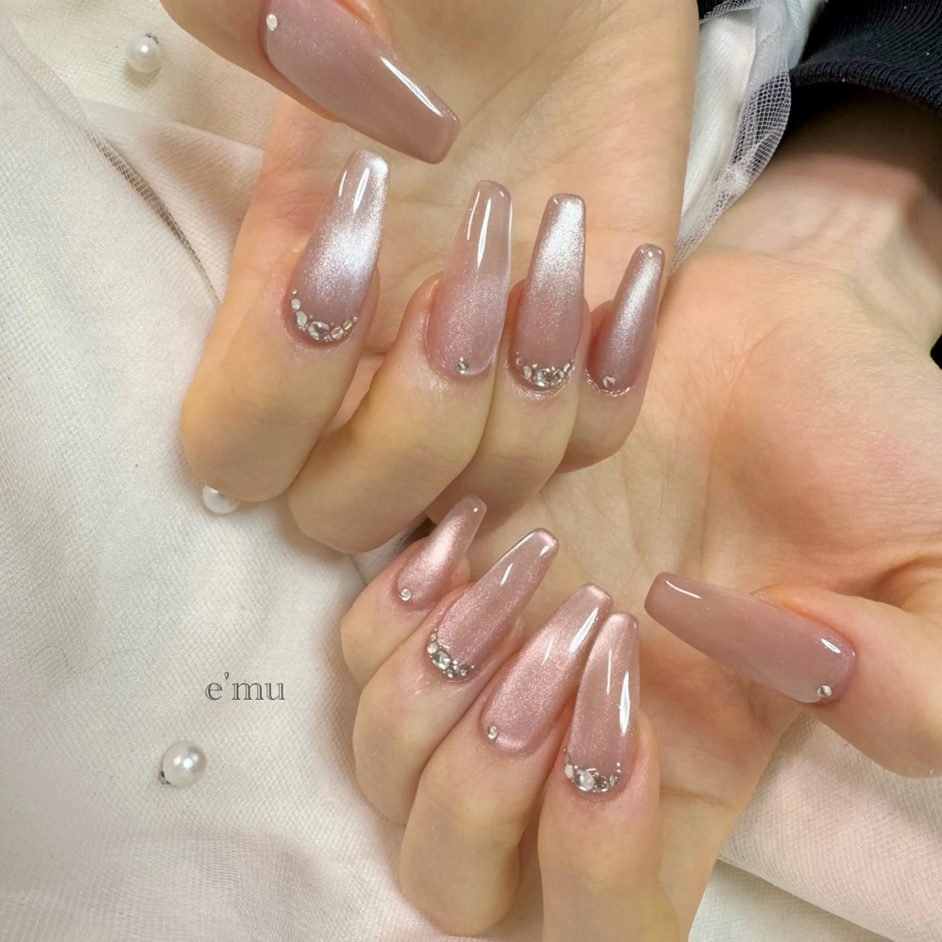 ネイル マグネットネイル ハンドネイル nail salon e'mu💐のネイルデザイン