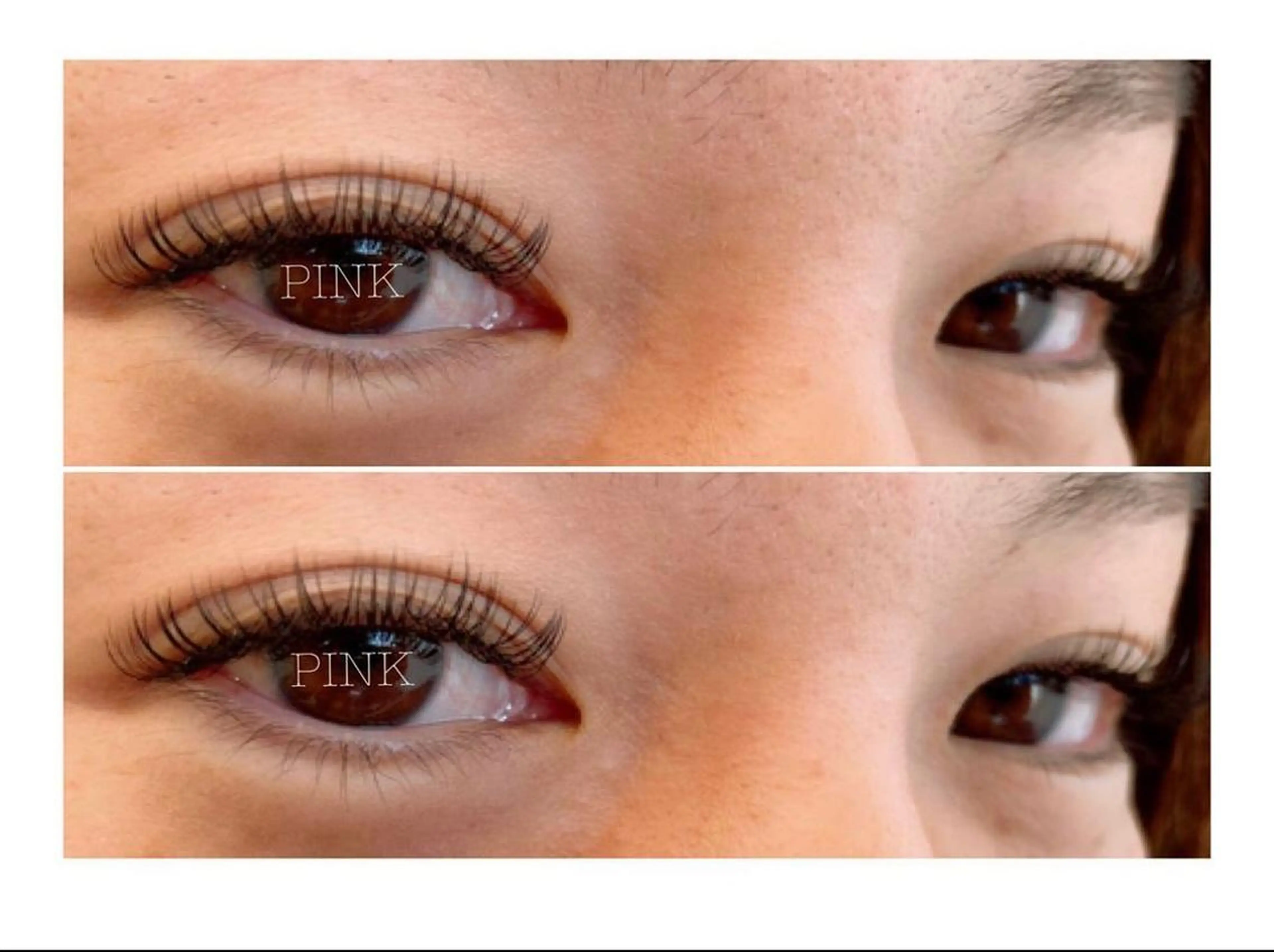 マツエク・マツパ フラットラッシュ PINK megumiのマツエク・マツパデザイン