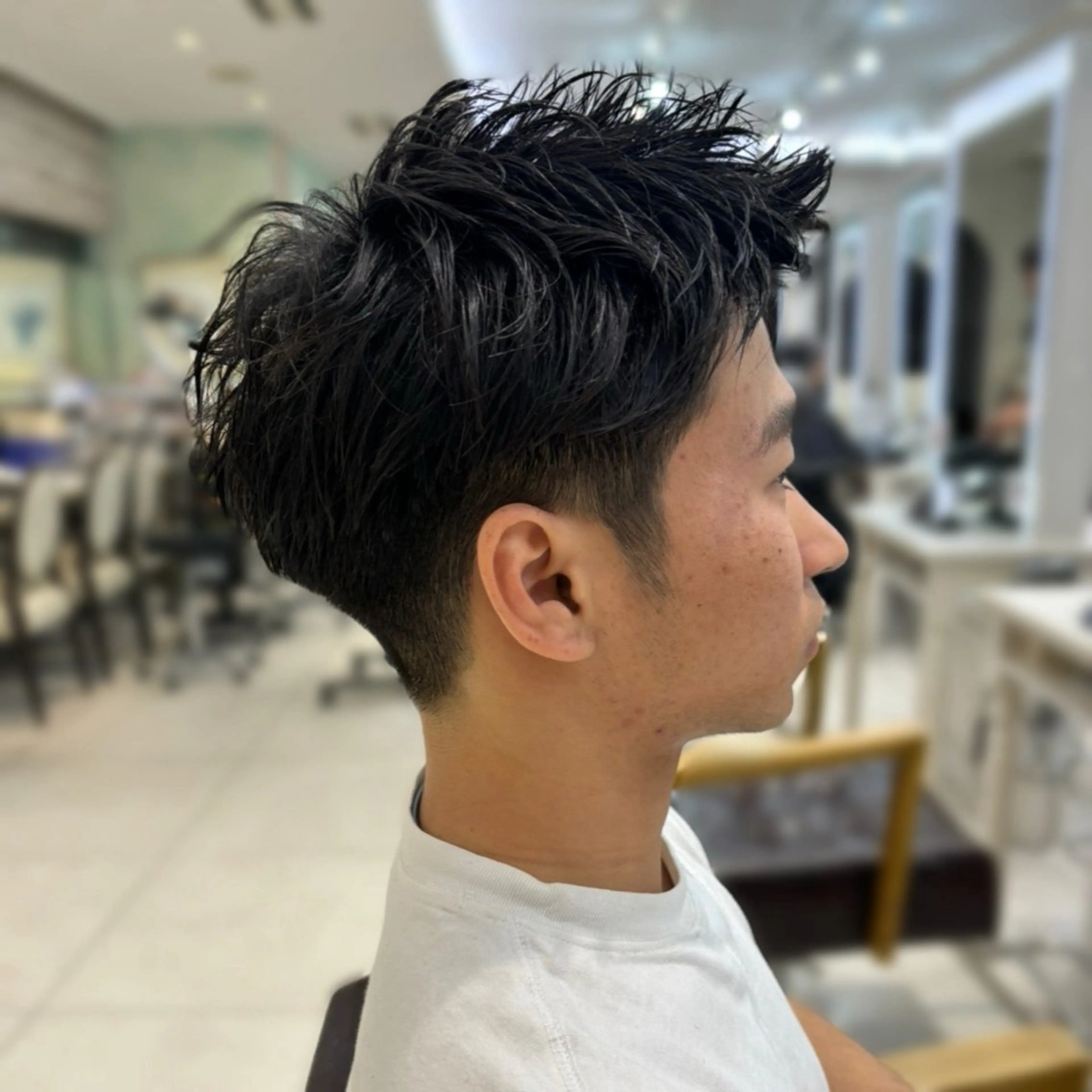 ショート 新宿/韓国メンズ RIKUパーマのヘアスタイル