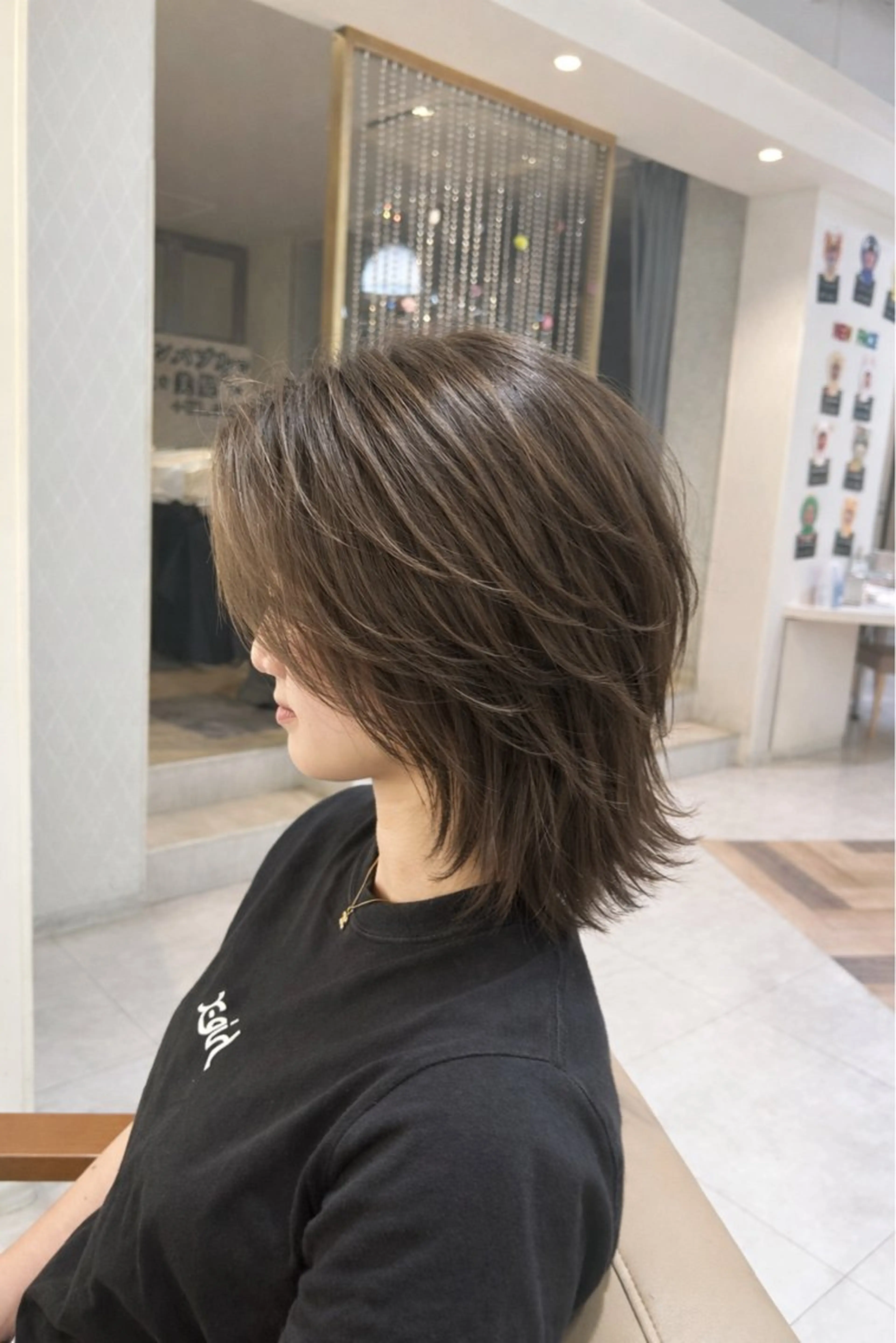 ロング カラー ブリーチ デザインカラー ハイライトカラー インナーカラー ハッシュカット カット 野田阪神/レイヤー/ ハイライト/yuuのヘアスタイル