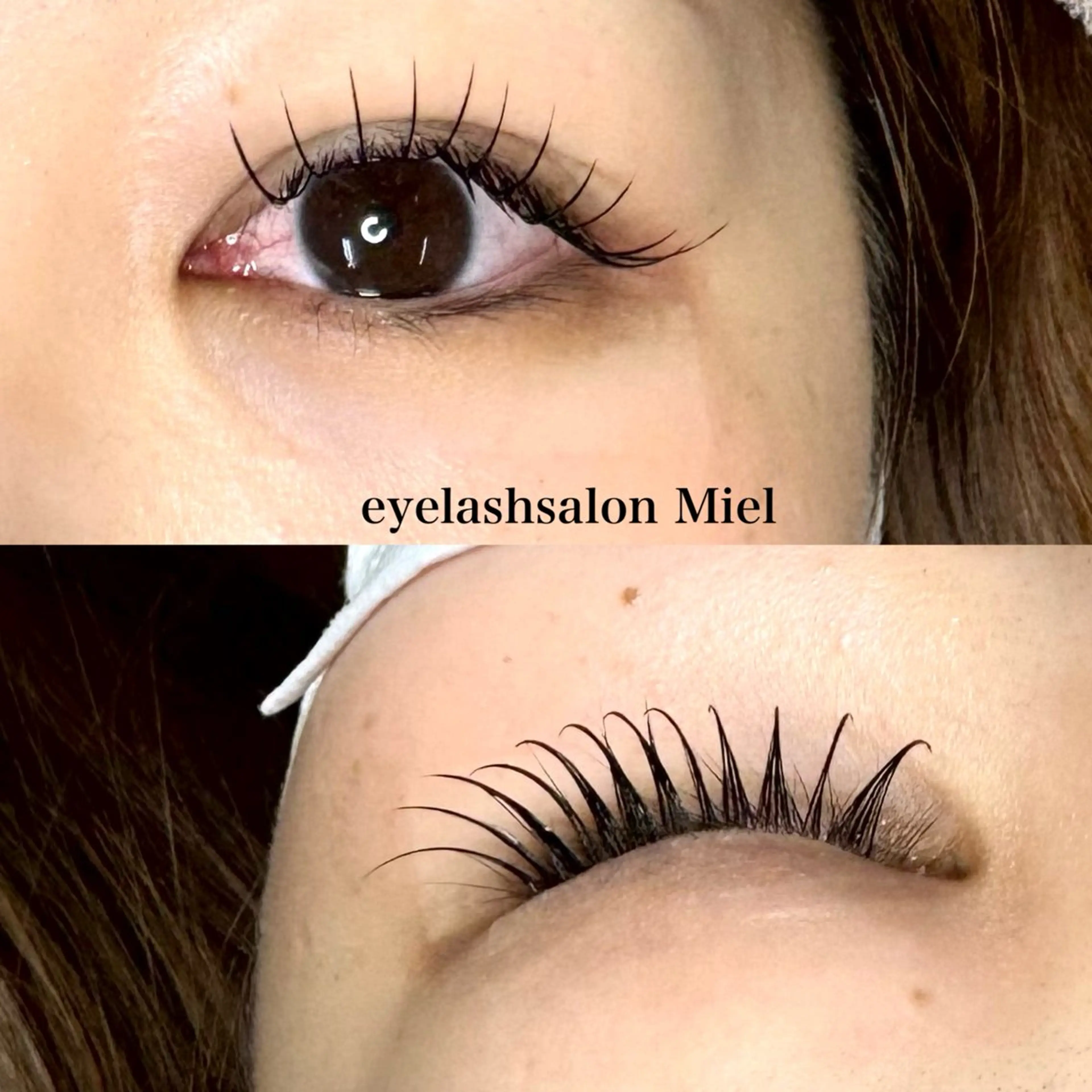 マツエク・マツパ フラットラッシュ eyelashsalon Miel所属・eyelash salon Mielのマツエク・マツパデザイン
